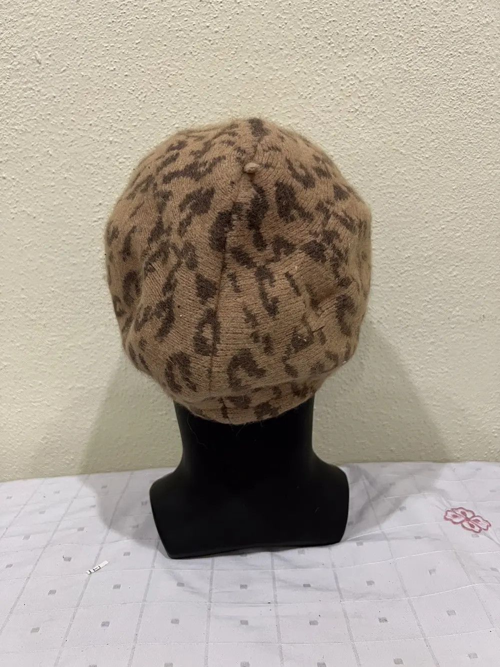 Japanese Brand × Vintage Leopard Beanie Hat Size ONE SIZE - 2 Thumbnail