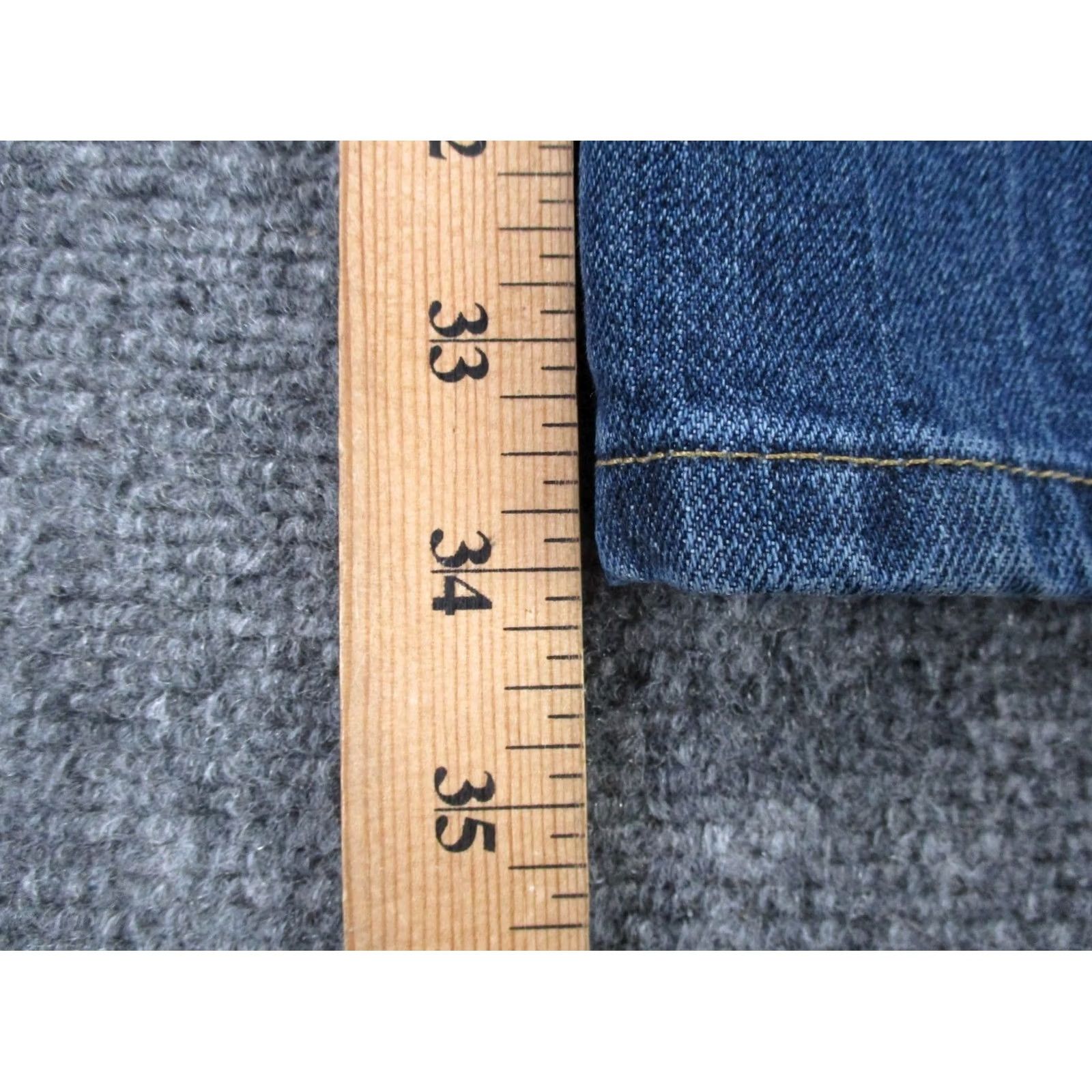 Carhartt Carhartt Jeans Mens 32 X 34 Blue Denim Relaxed Fit Straight Boot Casual Country Jeans Mens Regular Blue Denim 5-Pocket Design Boots Cut Mens Size US 28 / EU 44 - 4 Thumbnail