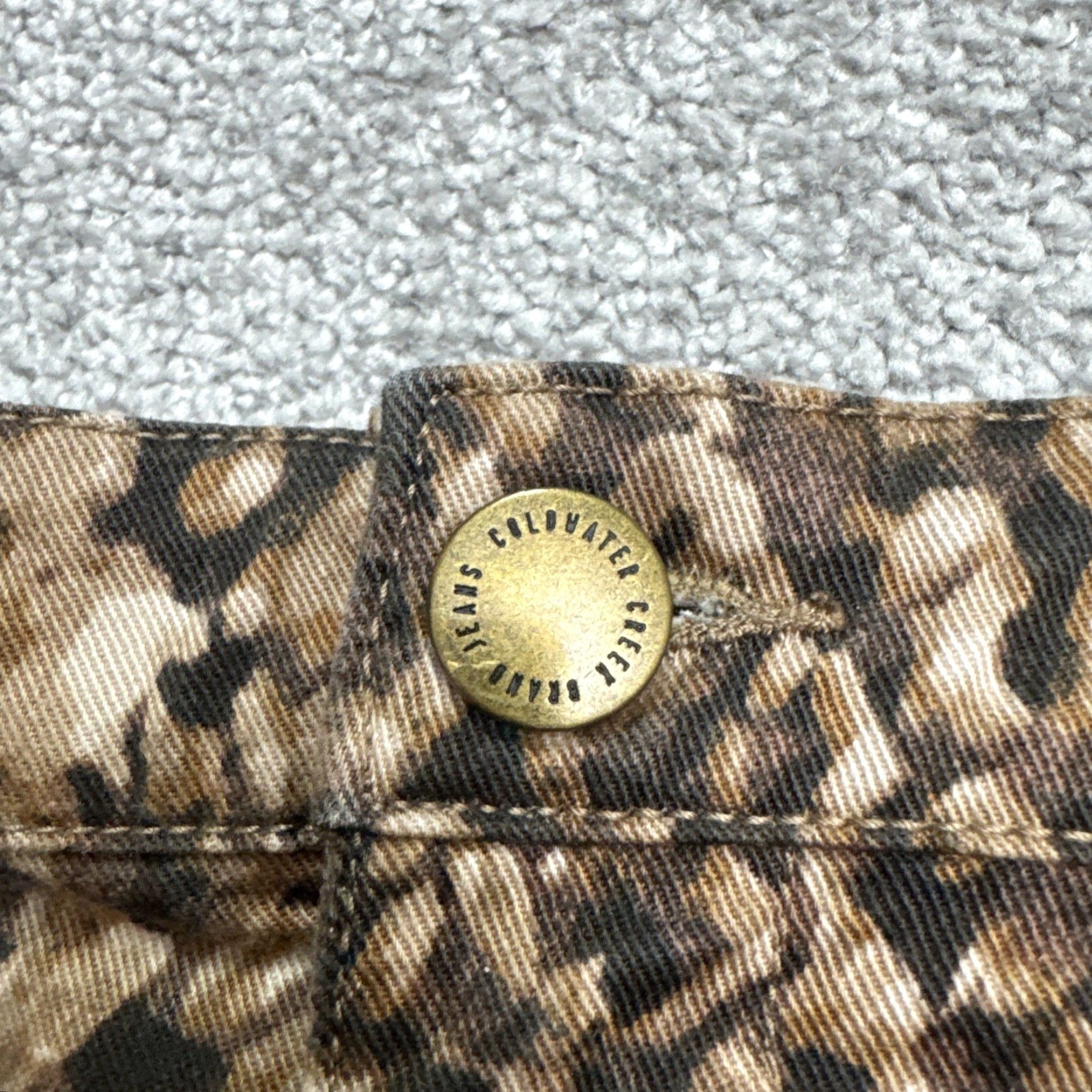 Coldwater Creek VINTAGE Coldwater Creek Jeans Women’s 4P Animal Print Brown Straight Leg 90s Fall Outdoor Size 27" / US 4 / IT 40 - 3 Thumbnail