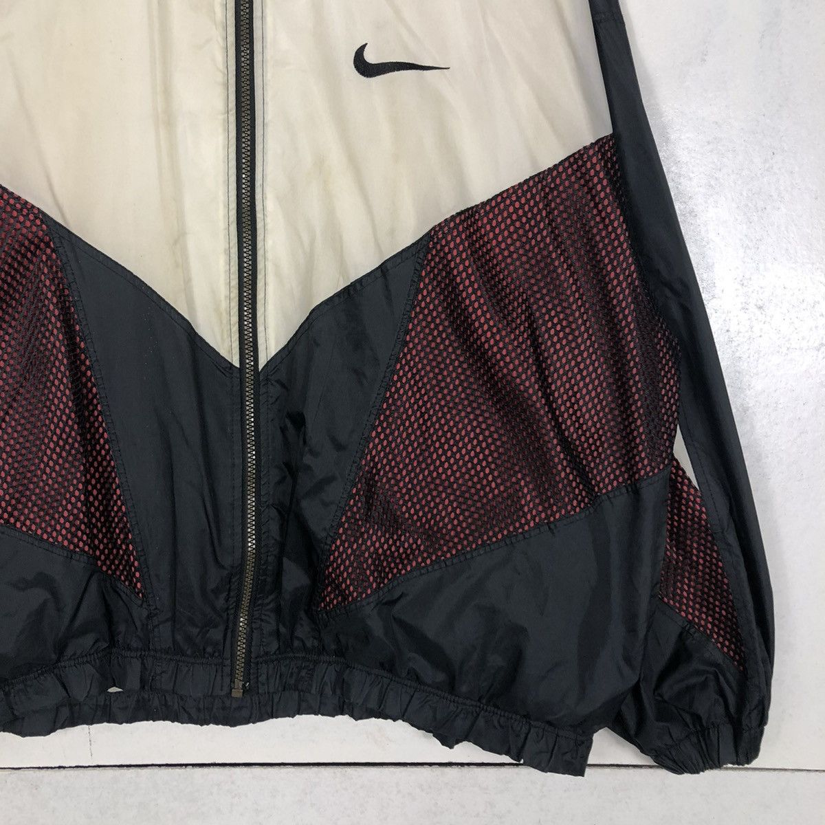 Nike 📌VINTAGE NIKE WINDBREAKER DOUBLE LAYER BIG SWOOSH Size US L / EU 52-54 / 3 - 7 Thumbnail