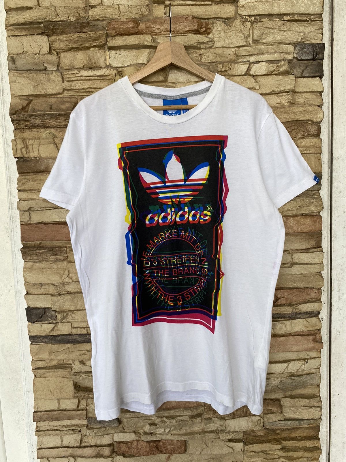 Adidas Adidas Box Logo Tees Size US L / EU 52-54 / 3 - 1 Thumbnail