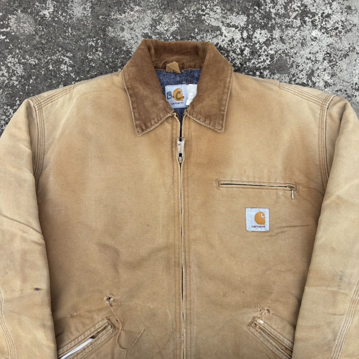 Carhartt Vintage Carhartt Detroit Tan Jacket Size US L / EU 52-54 / 3 - 7 Thumbnail