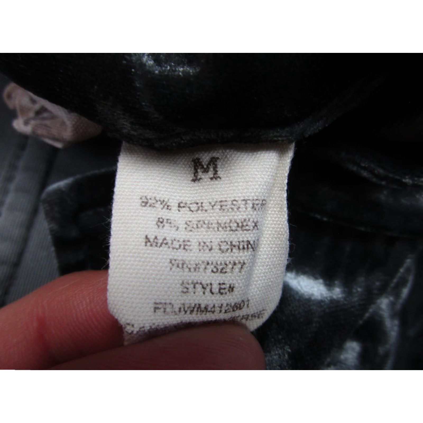 Velvet Mudd Jacket Womens Medium Gray Velvet Moto Asym Zip Front y2k Goth fairy grunge Size M / US 6-8 / IT 42-44 - 7 Thumbnail
