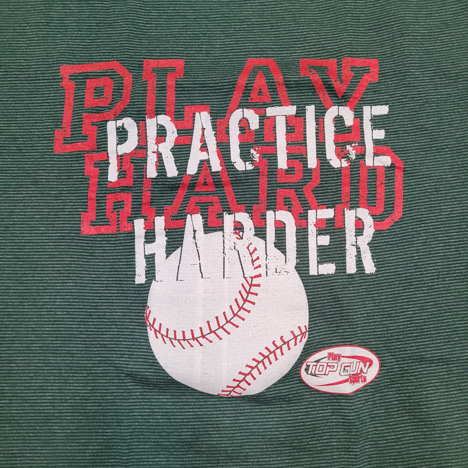 Vintage VTG 80s Top Gun Sports Micro-Stripe Ringer Tee M Baseball Size US M / EU 48-50 / 2 - 2 Thumbnail