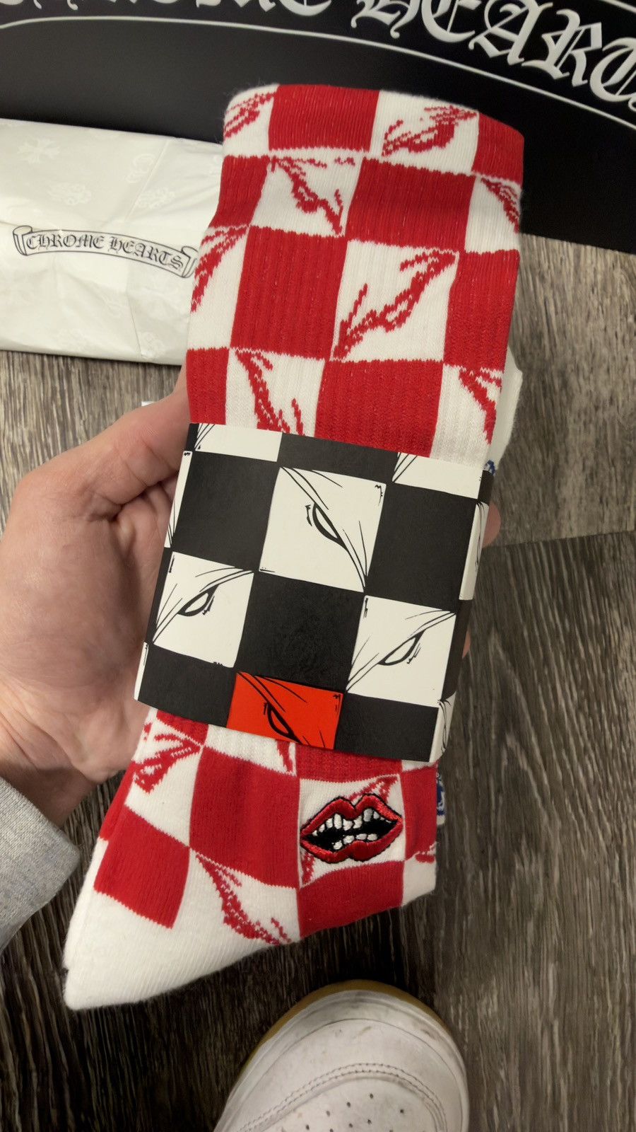 Chrome Hearts Chrome Hearts Matty Boy Chomper Socks 3PCS Brand New Size ONE SIZE - 6 Thumbnail