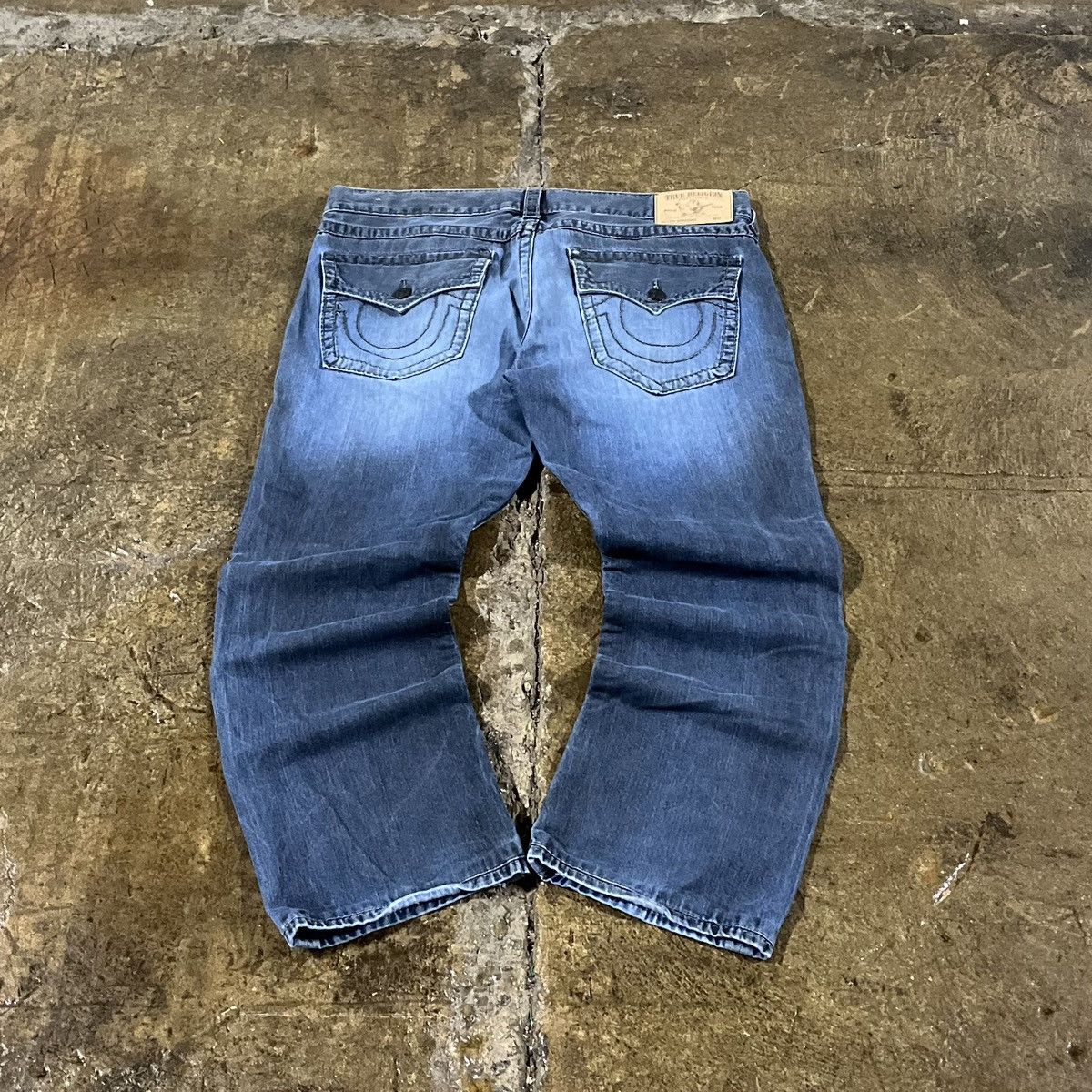 True Religion × Vintage Crazy Vintage Y2K True Religion Baggy Hip-Hop Wide Leg Jeans Size US 40 / EU 56 - 1 Thumbnail