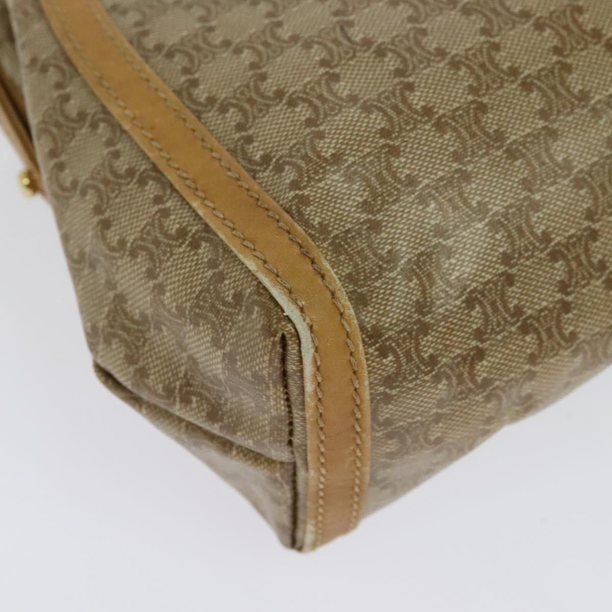 Celine CELINE Macadam Canvas Shoulder Bag Pvc Beige Gold Size ONE SIZE - 5 Thumbnail