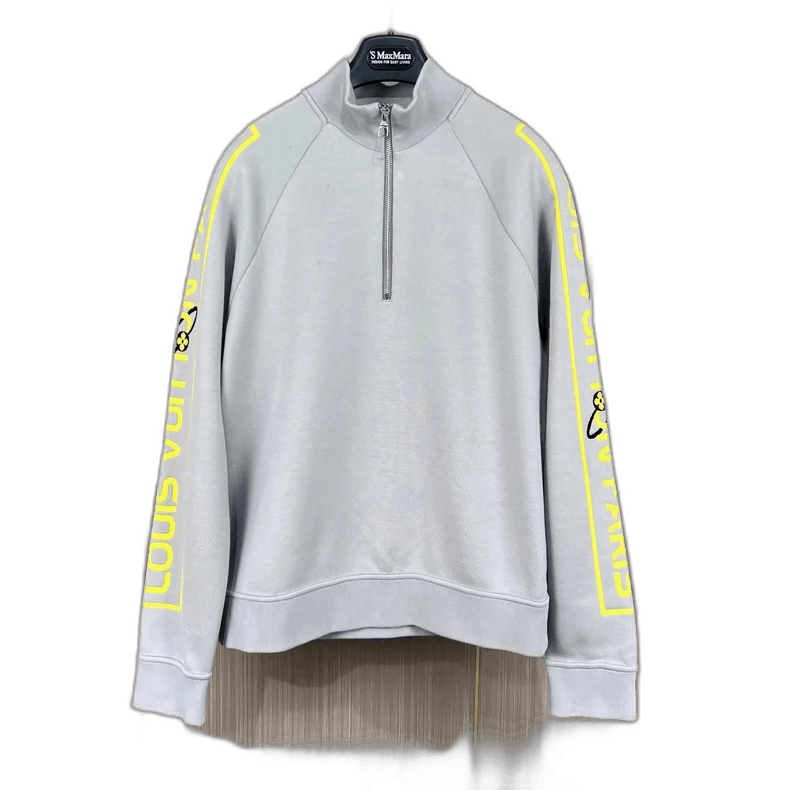 Louis Vuitton Louis Vuitton Louis Vuitton HalfZip Embroidered Sweatshirt Size M / US 6-8 / IT 42-44 - 1 Thumbnail