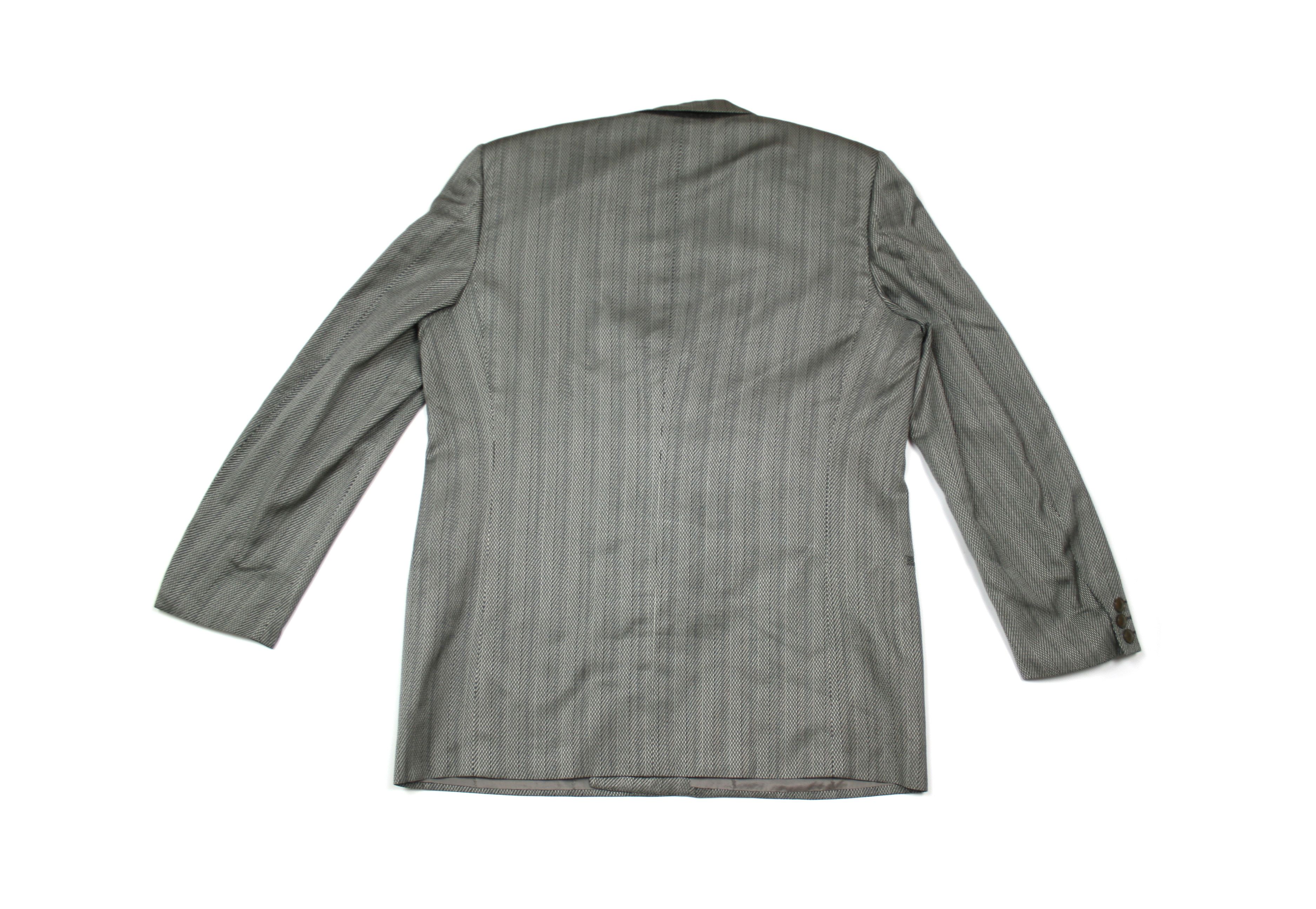 Yves Saint Laurent 90S Double Breasted Silk Blazer Vintage Size US L / EU 52-54 / 3 - 2 Thumbnail