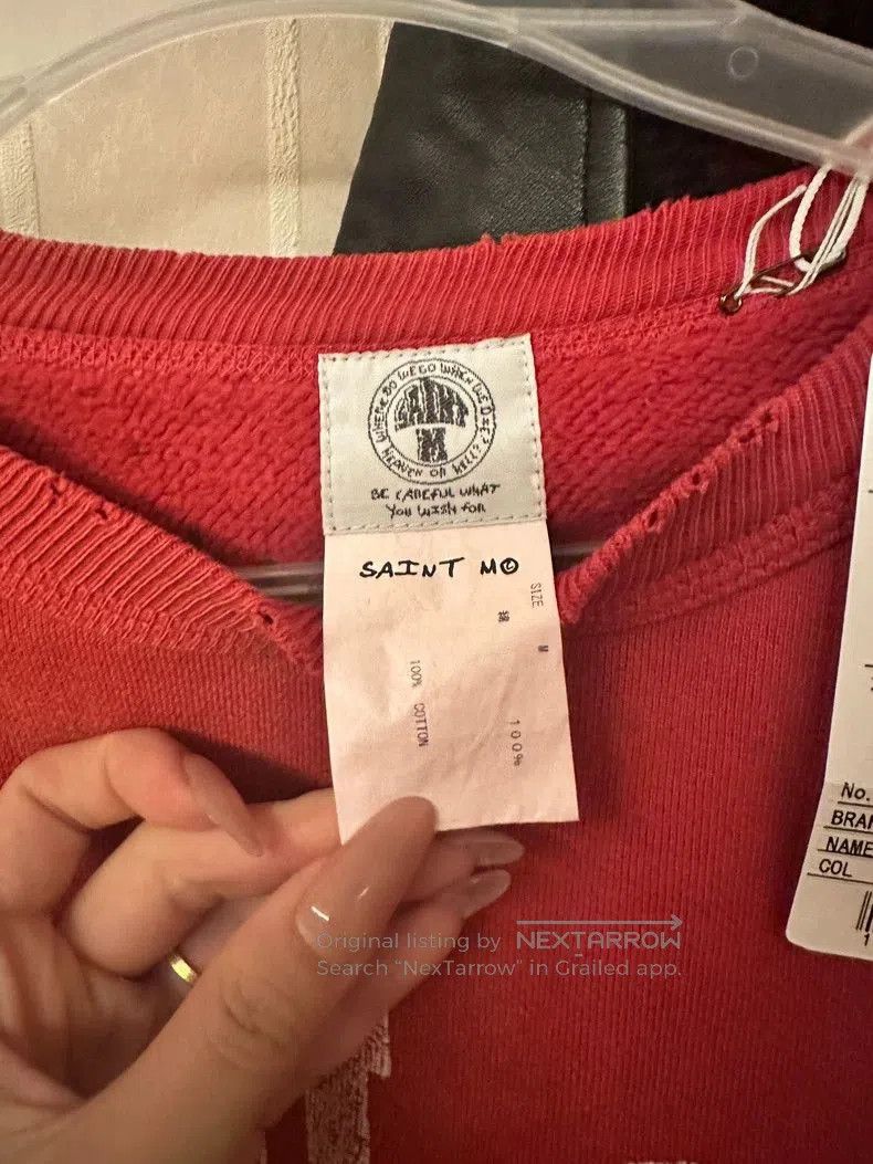 Saint Michael Saint Michael Denim Tears Sweatshirt. Size US M / EU 48-50 / 2 - 2 Thumbnail