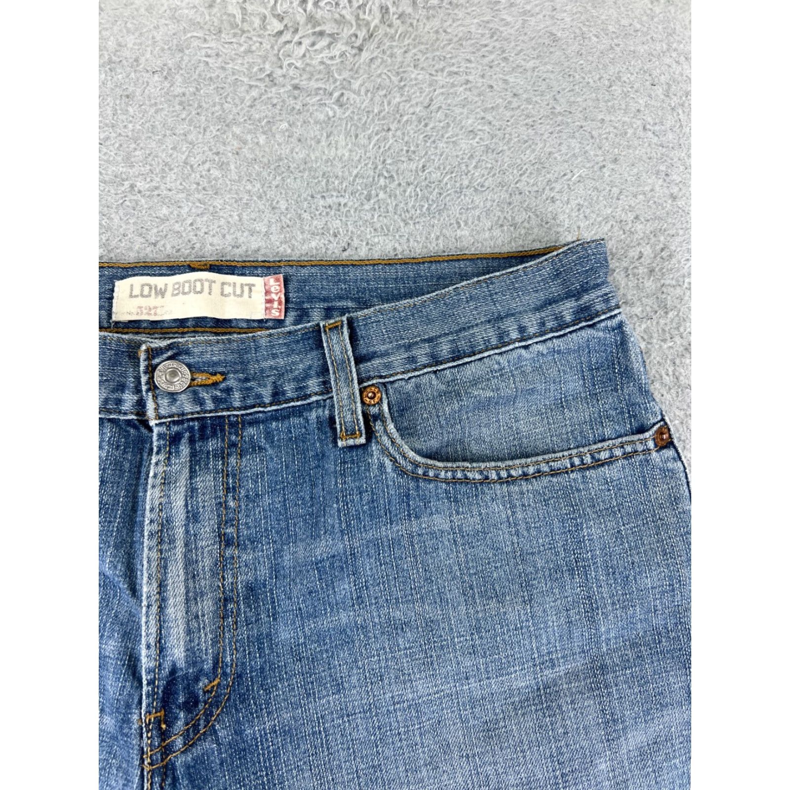 Levi's VINTAGE Levis Shorts Womens 33 Blue Denim Jean 527 Cutoff Mid Rise 100% Cotton 30x5 Size 24" / US 00 / IT 34 - 5 Thumbnail