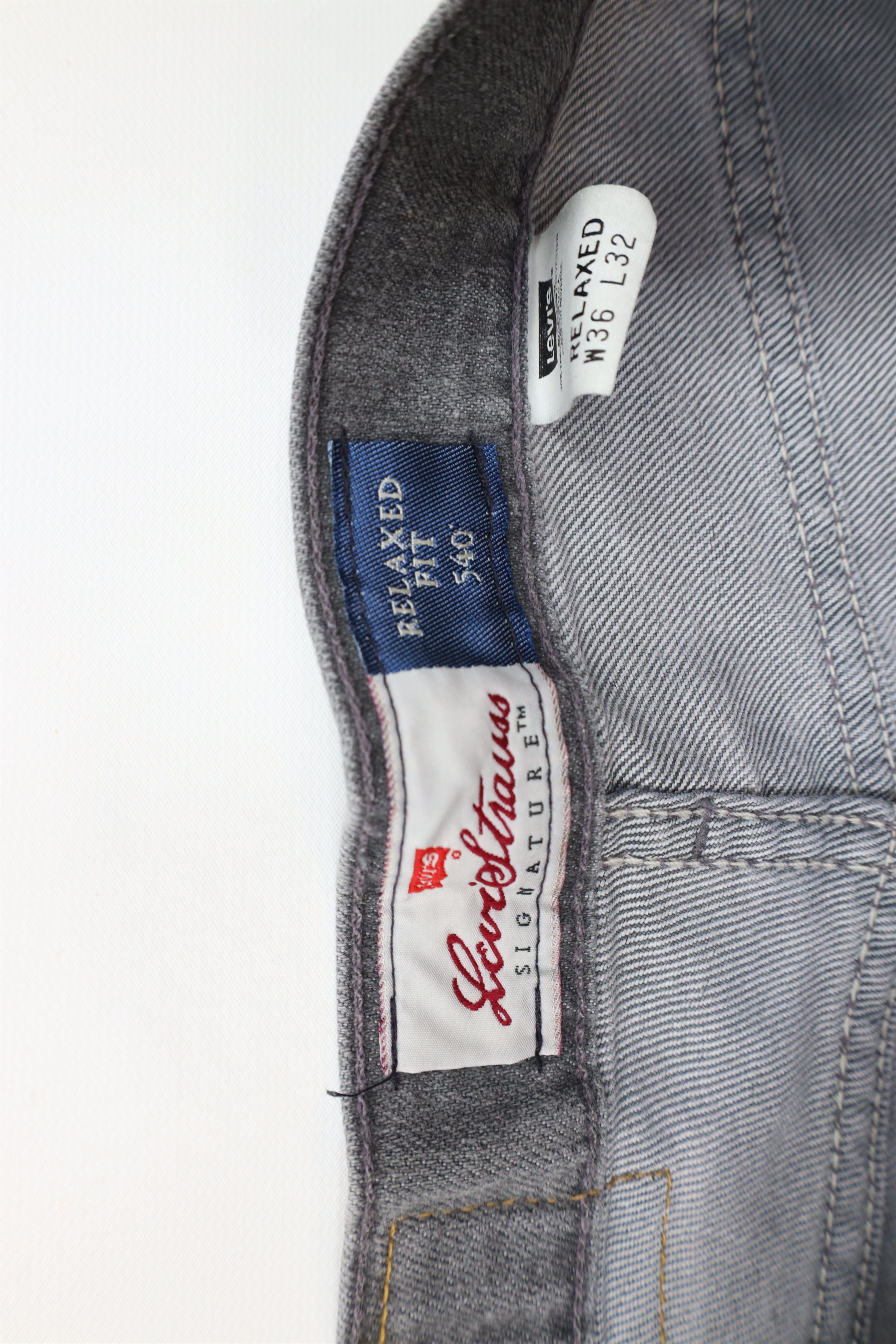 Levi's Vintage 90s Levis 540 Relaxed Fit Denim Jeans Gray USA Size US 36 / EU 52 - 8 Thumbnail
