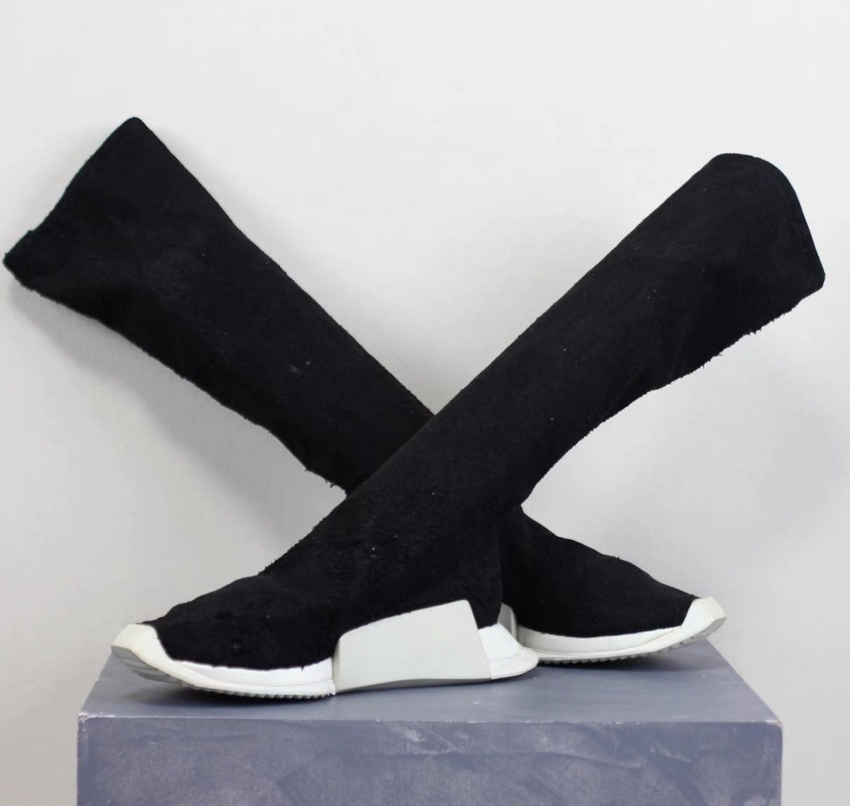 Rick Owens Rick Owens x Adidas Collaboration Suede Tank Boots Size US 7.5 / EU 40-41 - 4 Thumbnail