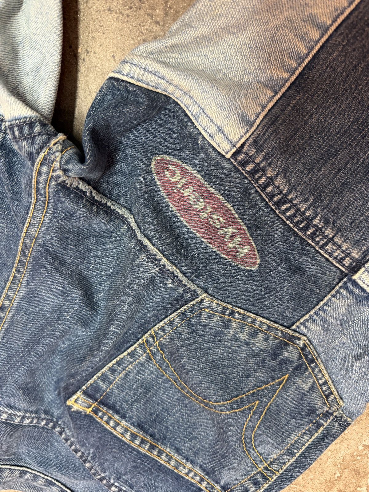 Hysteric Glamour HYSTERIC GLAMOUR PATCHWORK DENIM Size 28" / US 6 / IT 42 - 7 Thumbnail