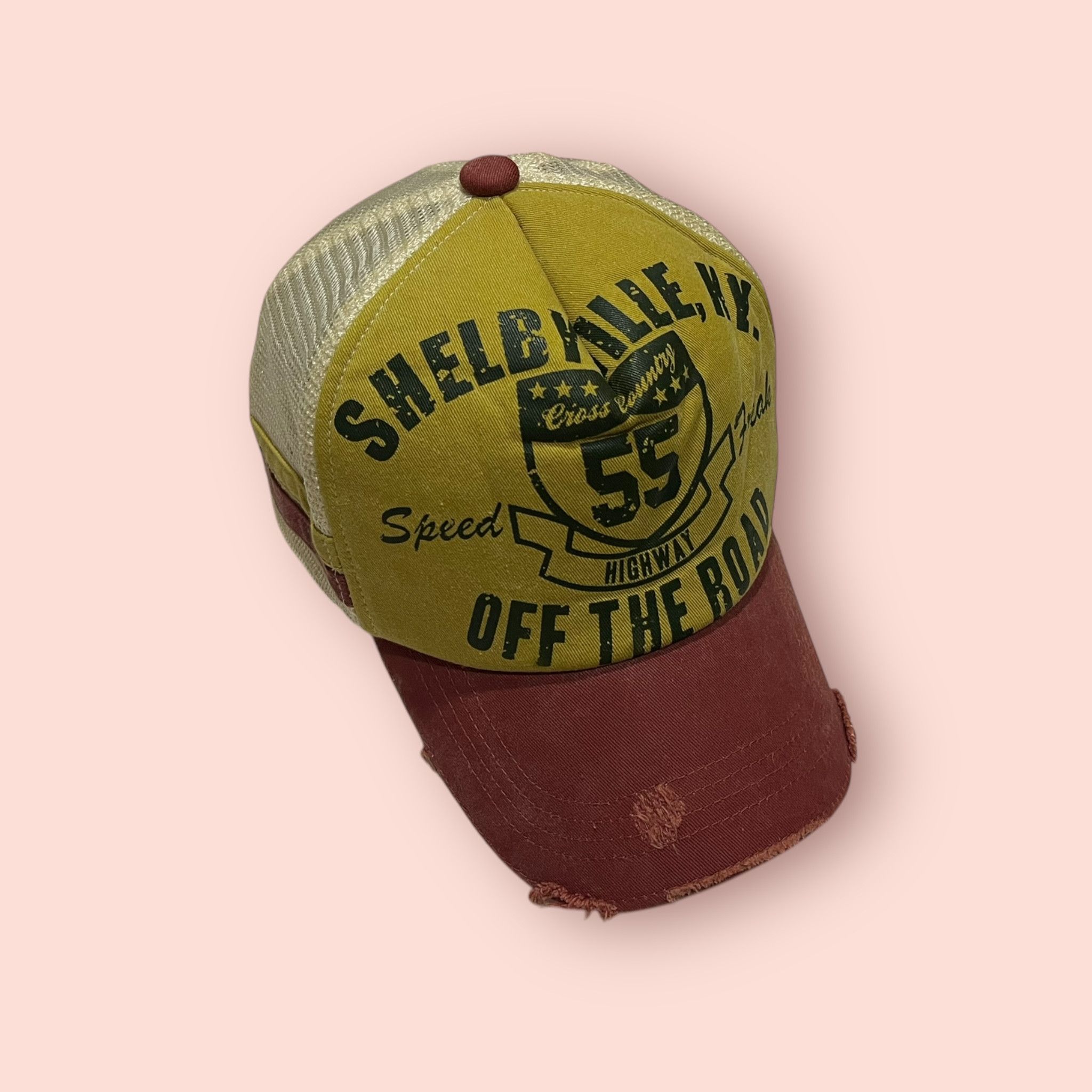 Japanese Brand × Vintage VINTAGE SPEED HIGHWAY FREAK DISTRESSED TRUCKER SNAPBACK Size ONE SIZE - 1 Thumbnail