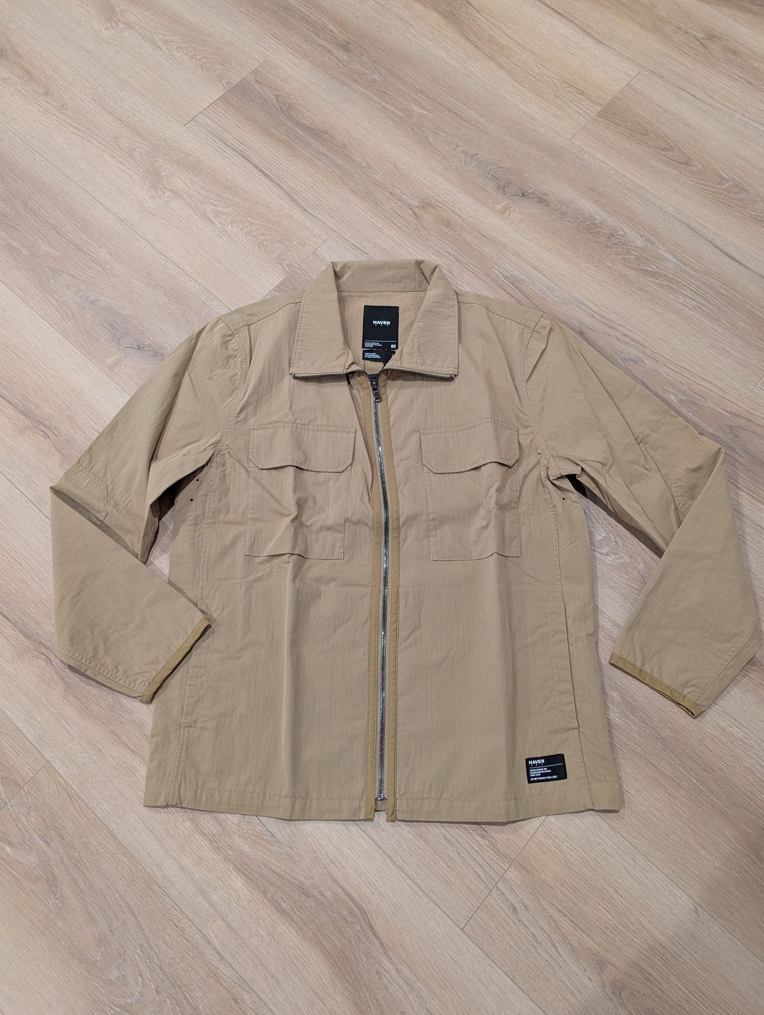 Haven Haven Training Jacket - Cotton Nylon Ripstop Beige Size US M / EU 48-50 / 2 - 1 Thumbnail