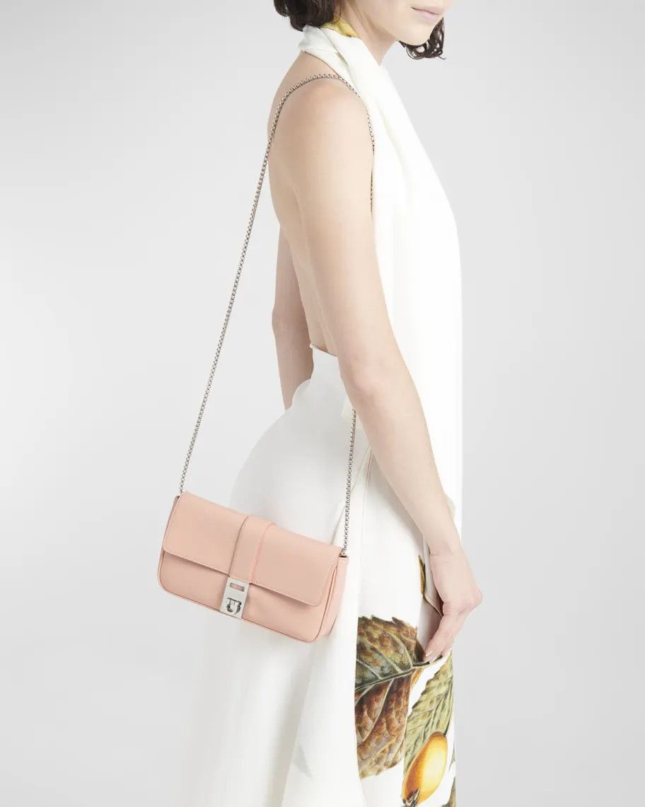 Salvatore Ferragamo o1s1rm0924 Size: OS / Flap Crossbody Bag in Pink Size ONE SIZE - 3 Thumbnail