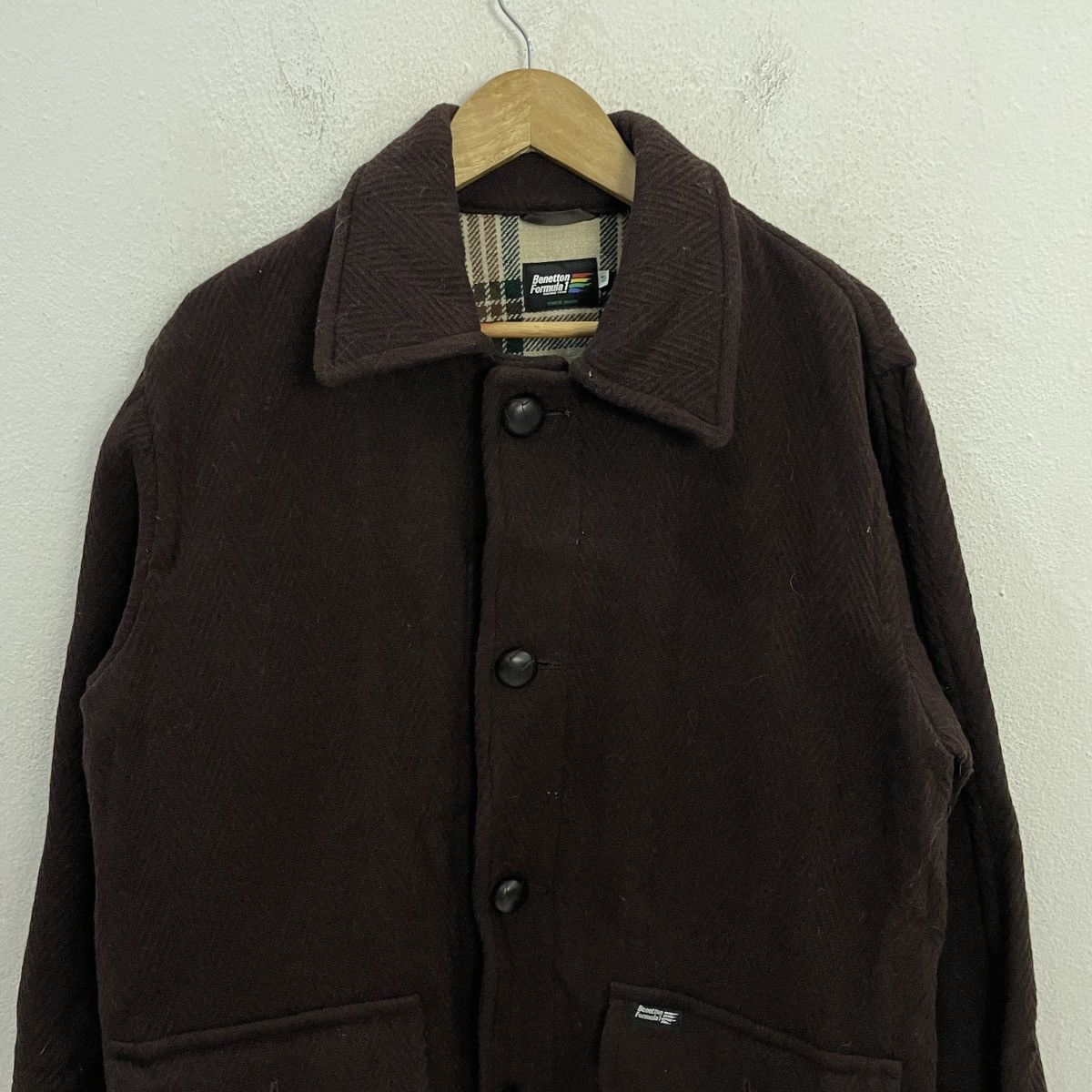 Benetton Vintage Benetton Formula 1 Racing Team Trench Coat Jacket Size US L / EU 52-54 / 3 - 4 Thumbnail