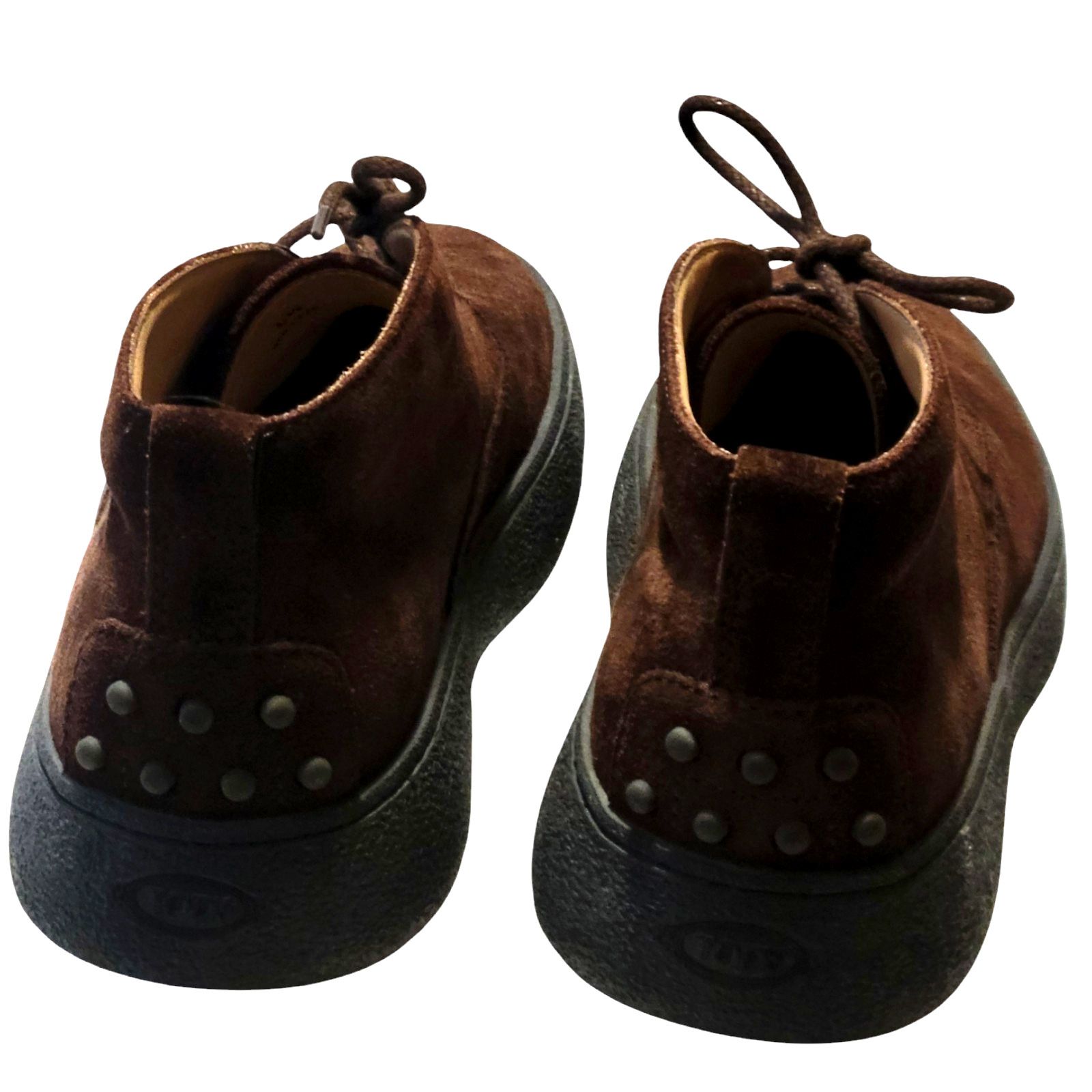 Tod's TODS Men Boots - Brown Suede Lace-Up Boot UK 6.5 / US 7.5 Size US 7 / EU 40 - 9 Thumbnail