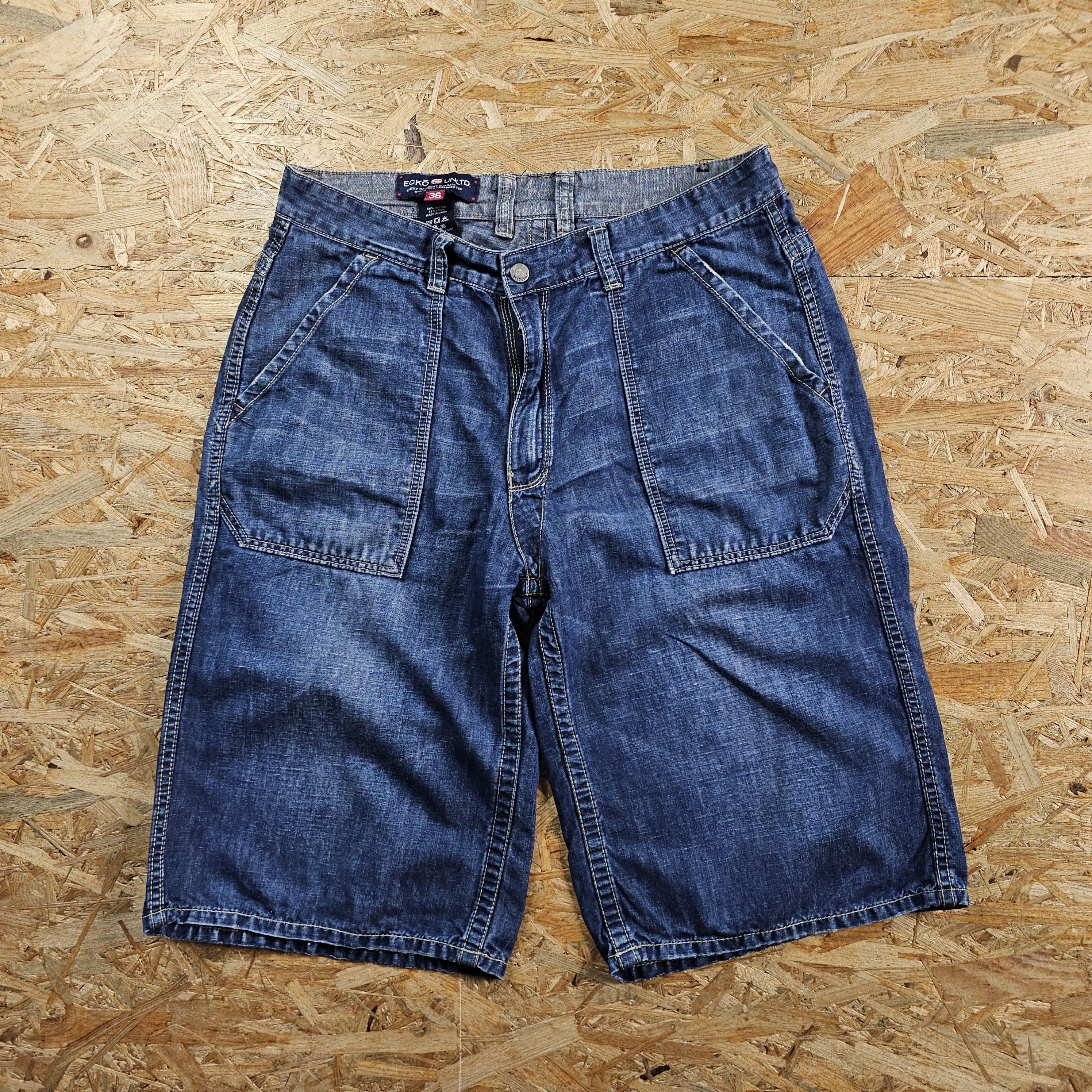 Affliction × Ecko Unltd. × Southpole ECKO UNLTD BAGGY RAP HIP HOP SKATER JORTS SHORTS PINKMAN 36 Size US 36 / EU 52 - 4 Thumbnail