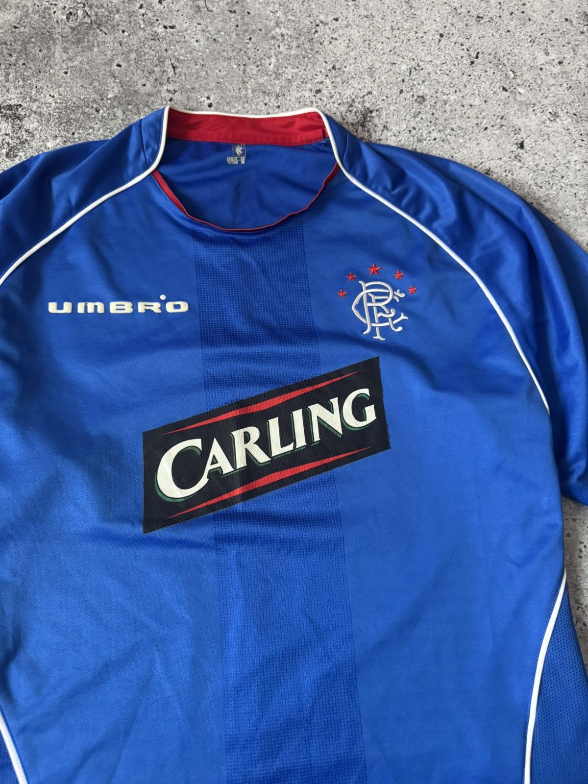 Umbro Rangers Glasgow Umbro Jersey Soccer Home Football 2005-2006 Size US XL / EU 56 / 4 - 4 Thumbnail