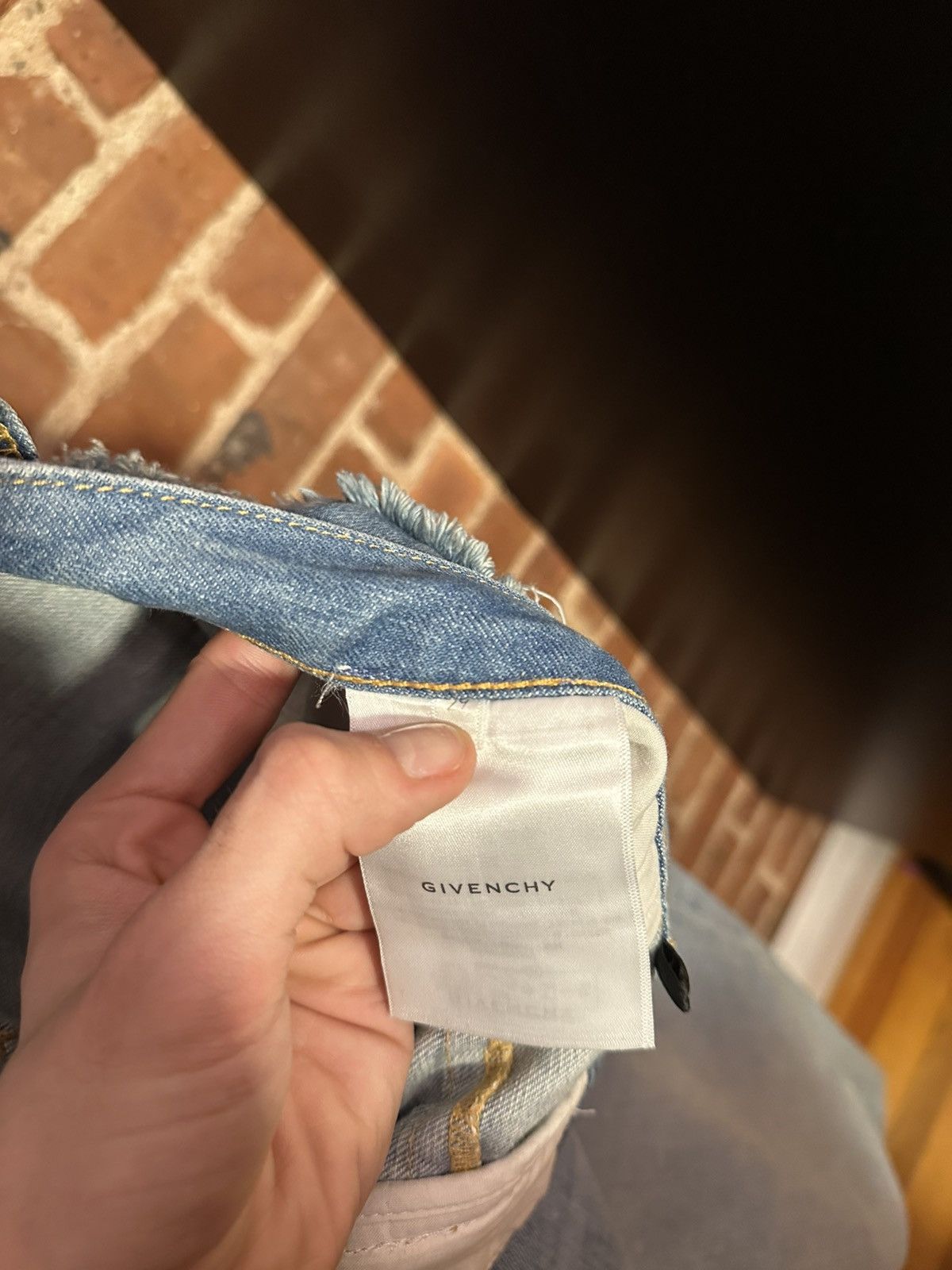 Givenchy MMW Distressed Two-Tone Jeans Size US 29 - 6 Thumbnail