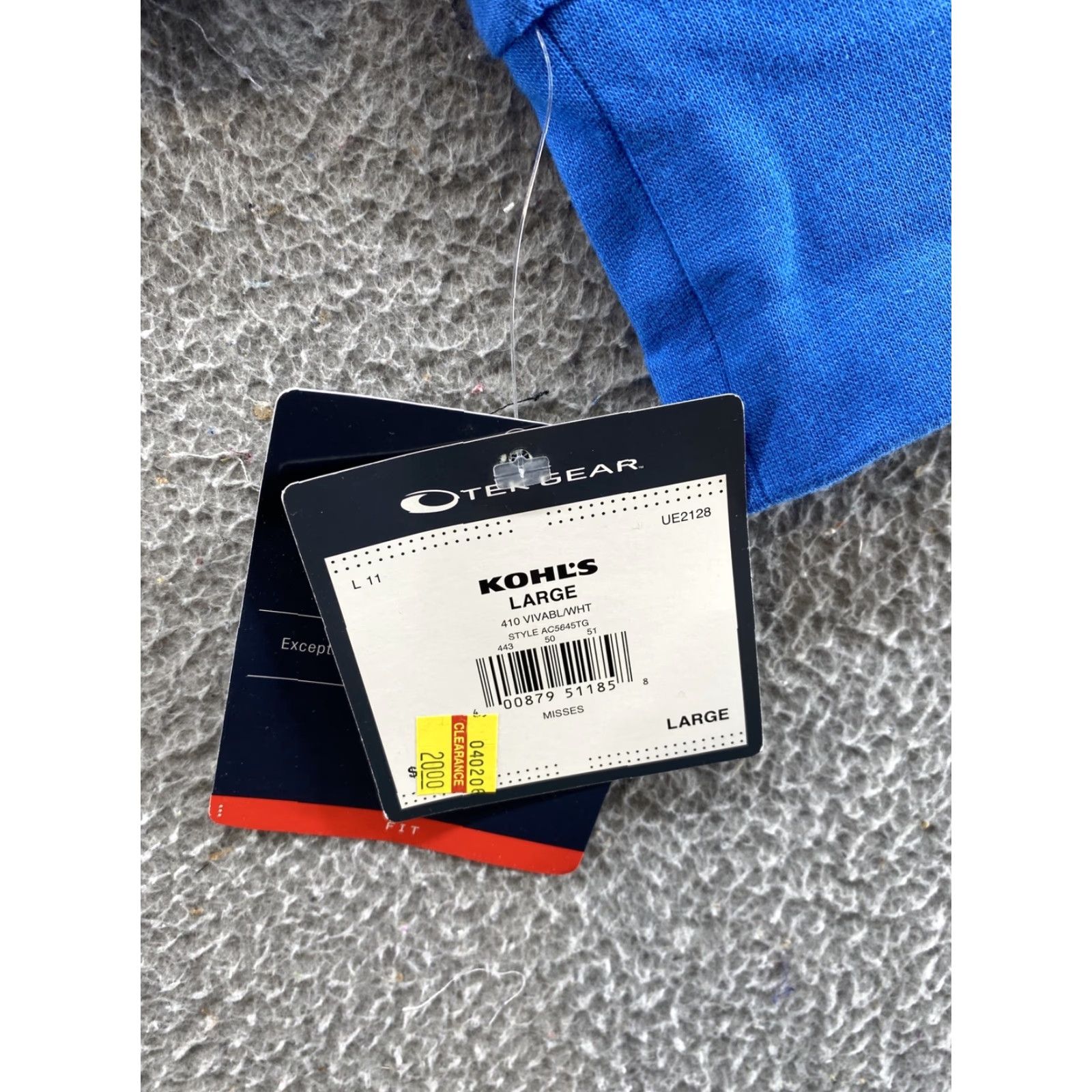 Tek Gear Tek Gear Full Zip Active Blue Jacket Women’s Large NEW Size L / US 10 / IT 46 - 2 Thumbnail