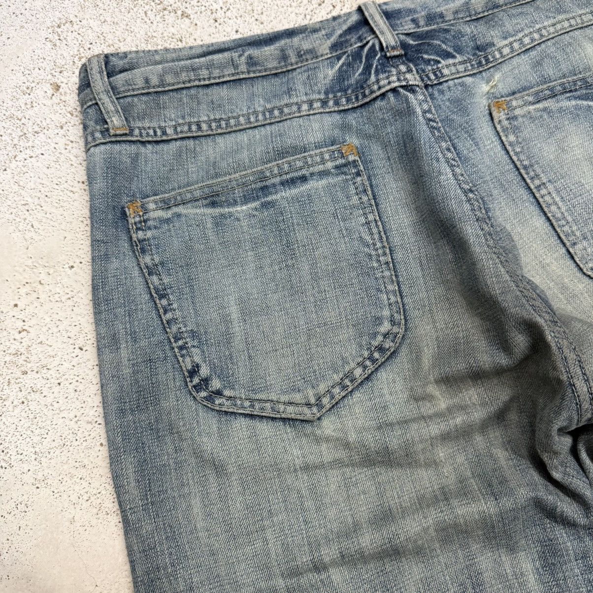 Japanese Brand R. Newbold Distressed Stitching Paint Splitter Denim Pants Size US 33 - 14 Thumbnail