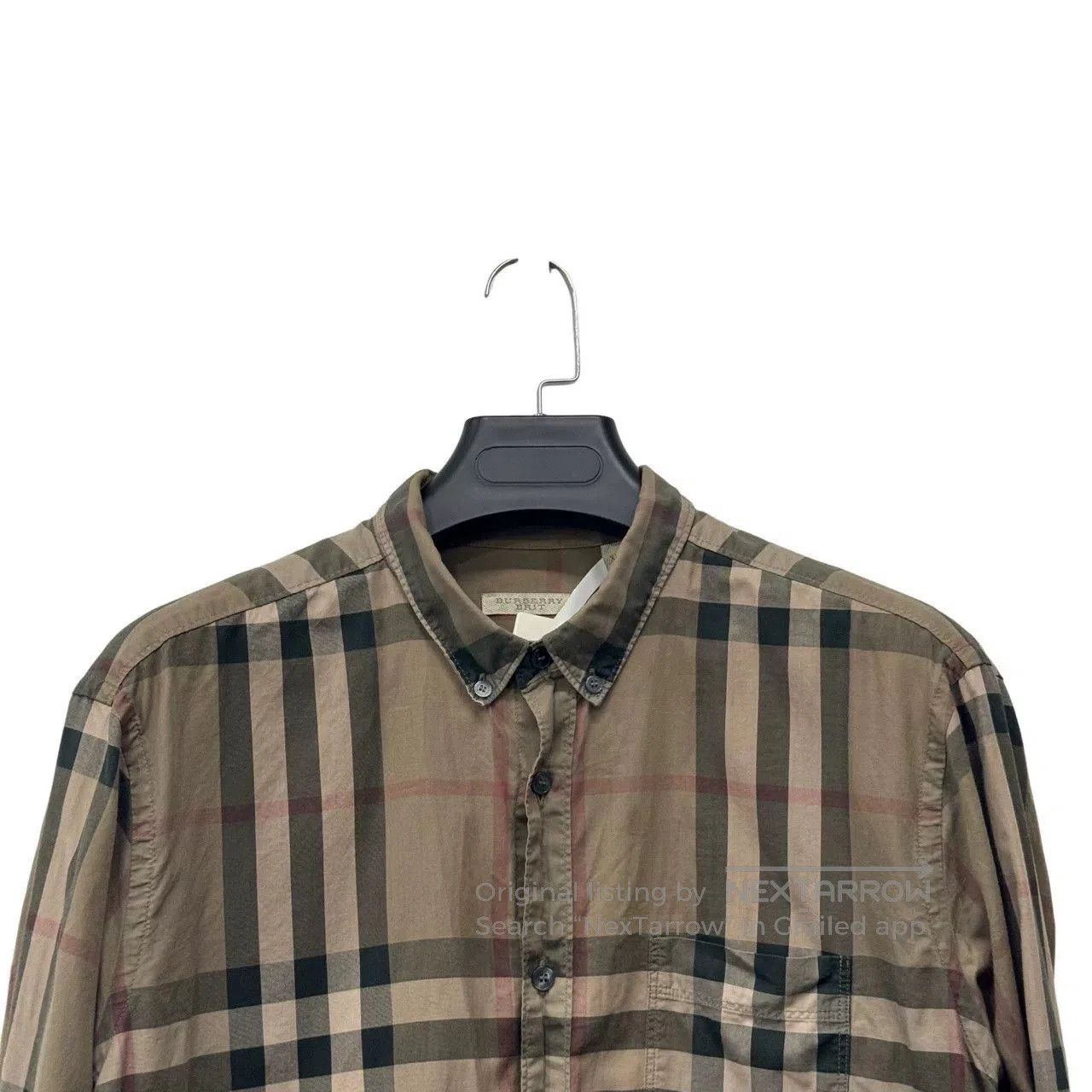 Burberry Burberry Brown Plaid Long. Size US XXL / EU 58 / 5 - 3 Thumbnail