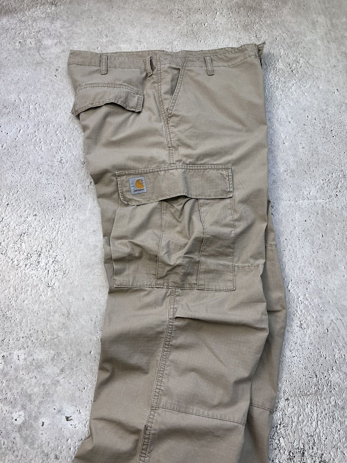 Carhartt × Vintage Vintage Y2K pants Carhartt Wip cargo Baggy watanage faded Size US 34 / EU 50 - 7 Thumbnail