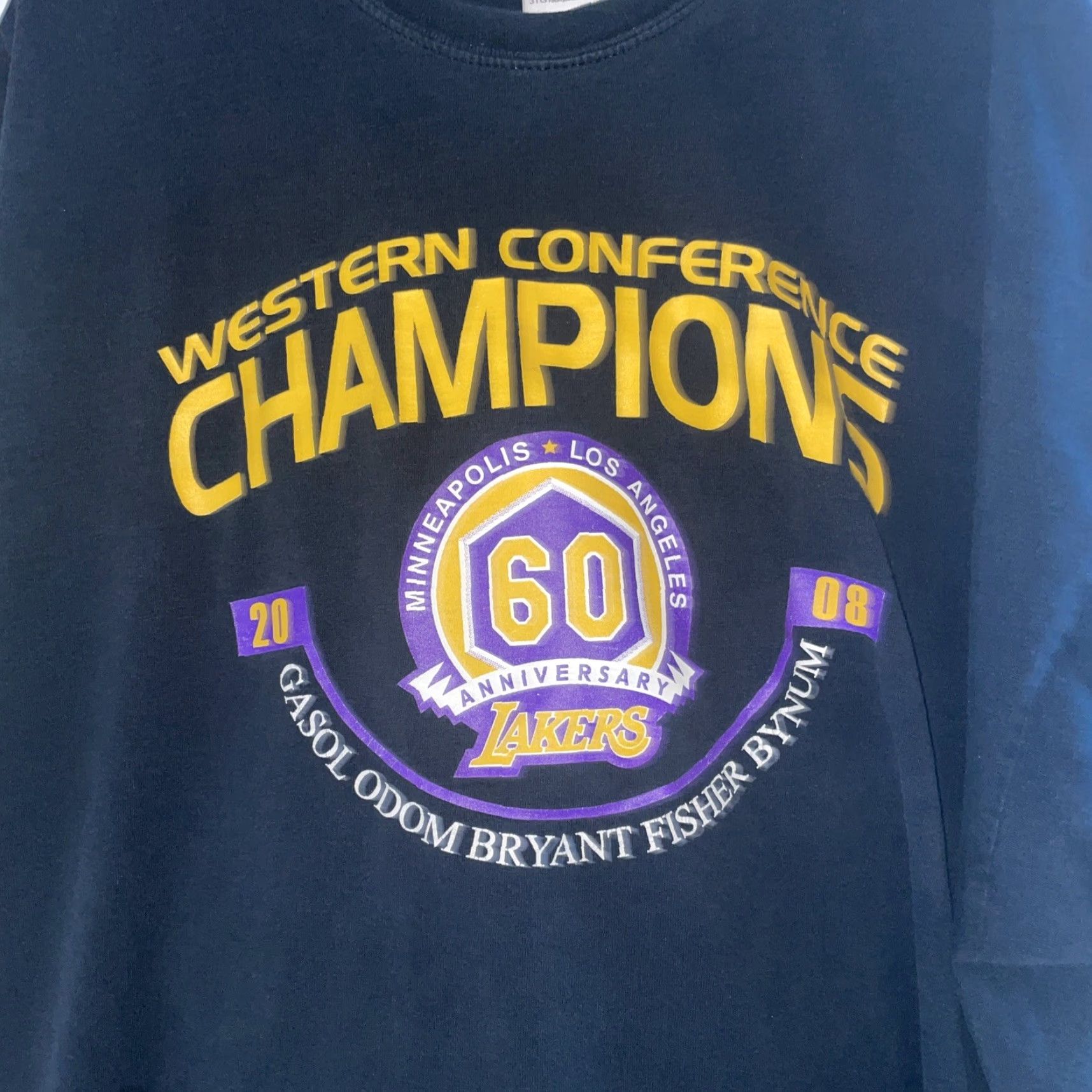 Champion VINTAGE Los Angeles Lakers Western Conference Champions 3XL T-Shirt Men Black Got MVP? Size US XXL / EU 58 / 5 - 2 Thumbnail