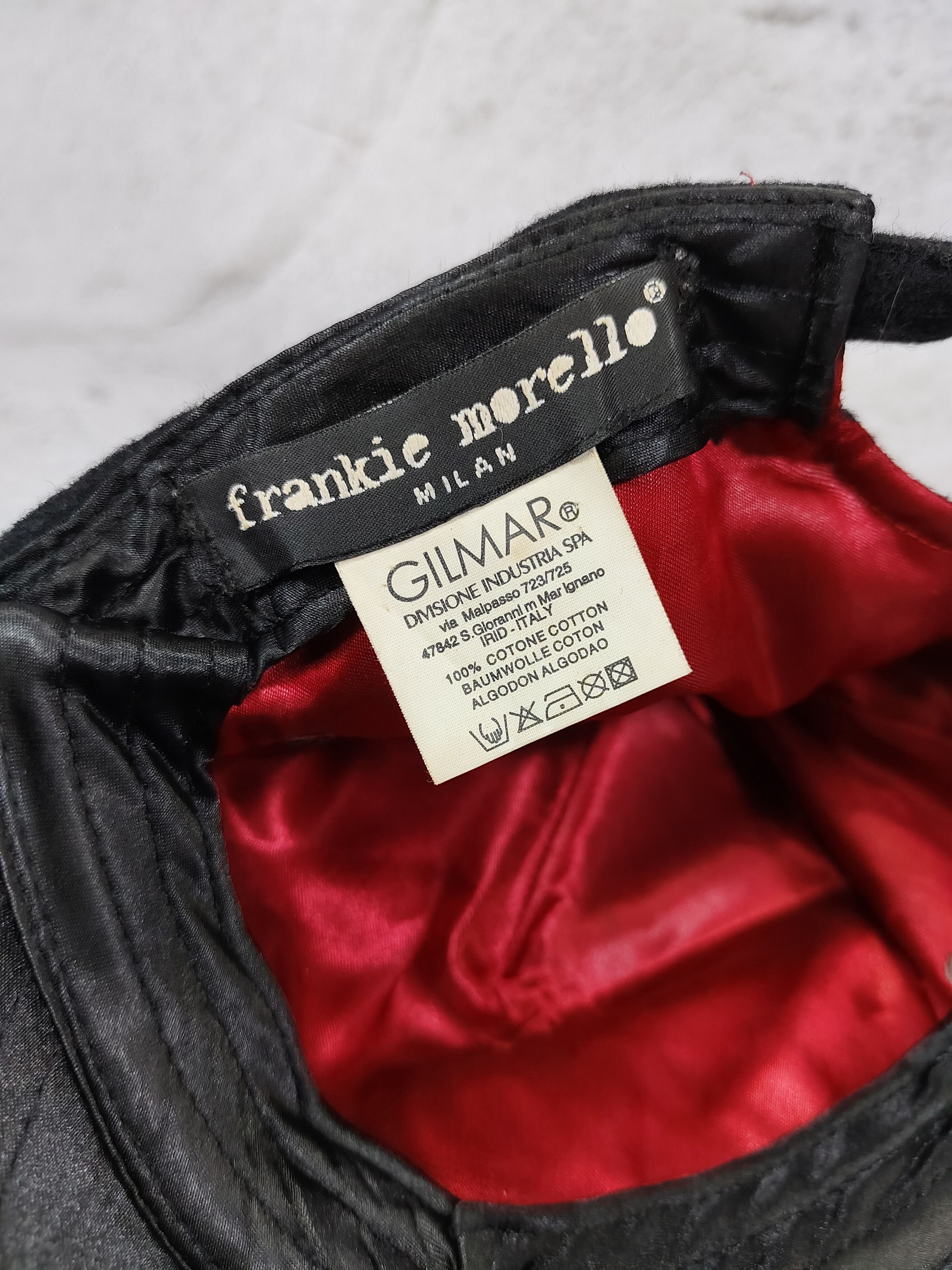 Frankie Morello 00s Frankie Morello-Archive Script Logo Embroidered Wool Cap Size ONE SIZE - 7 Thumbnail