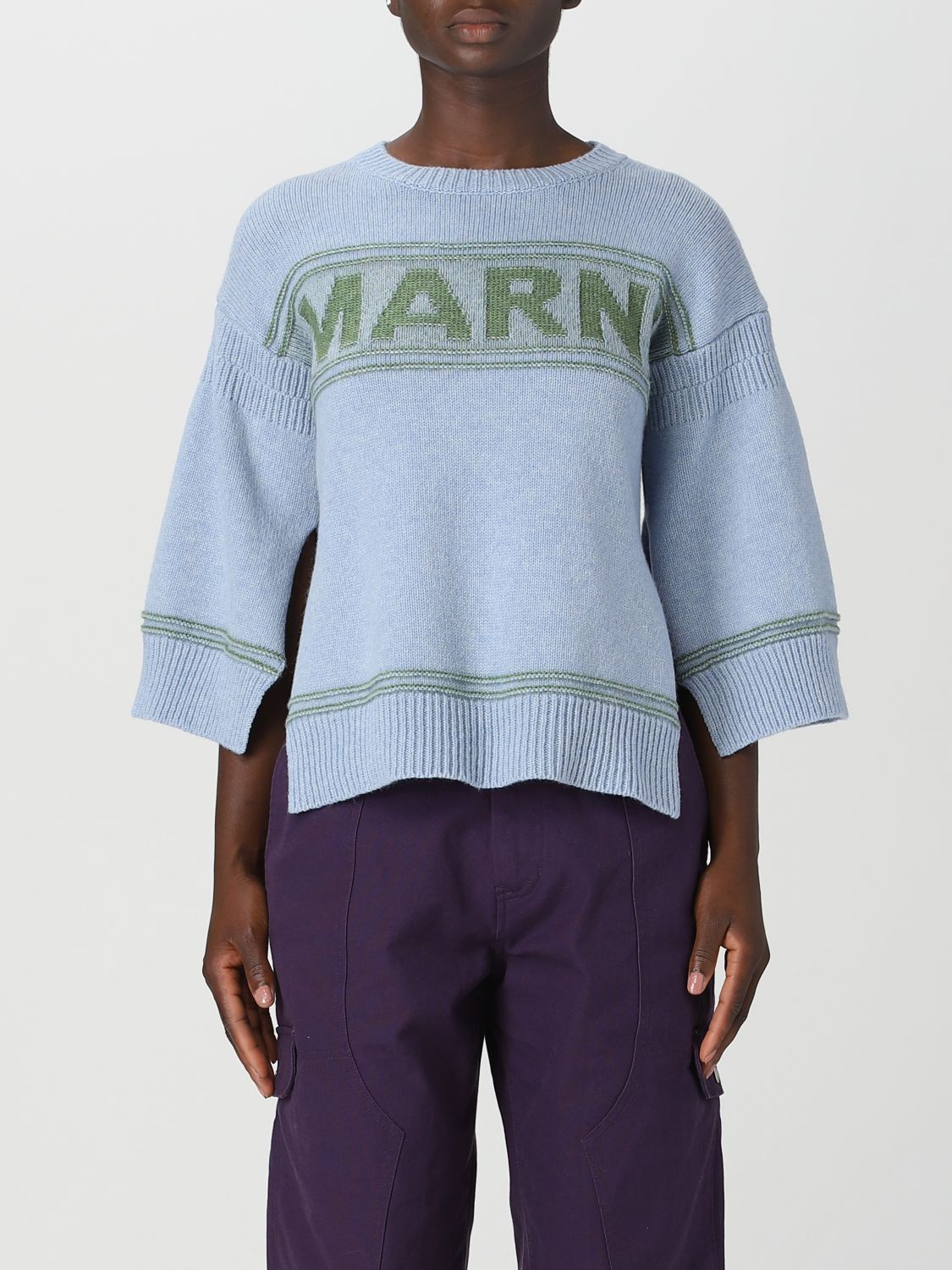 image of Marni Sweater Woman Gnawed Blue, Women's (Size XS)