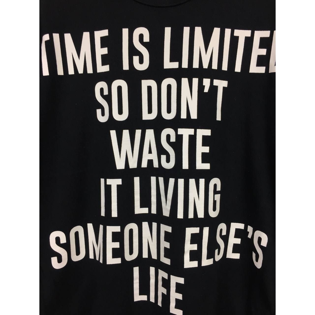 Japanese Brand × Vintage Moussy Japanese Brand Time Is Limited Statement Quote Tee Size US L / EU 52-54 / 3 - 3 Thumbnail