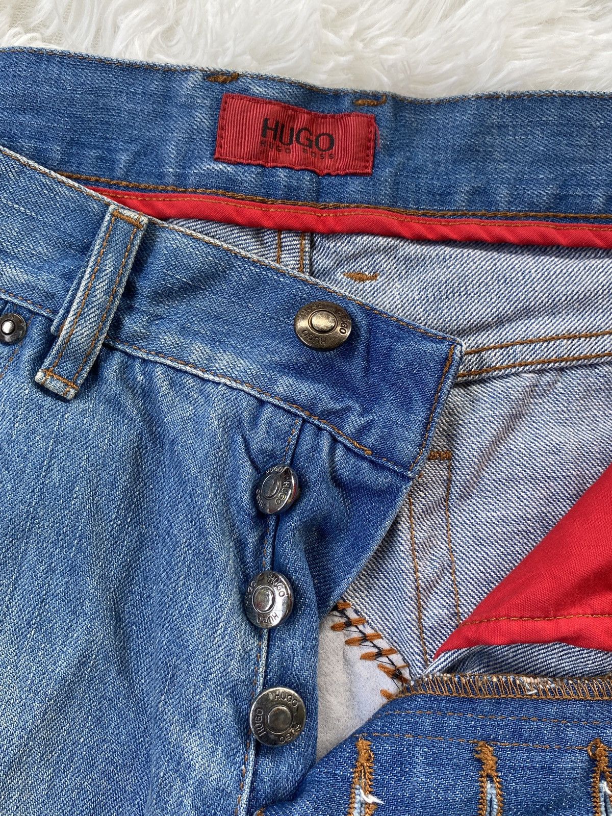 Hugo Boss 🔥OFFER NOW🔥Vintage Made in Italy Hugo Boss Denim Bootcut Size US 32 / EU 48 - 9 Thumbnail