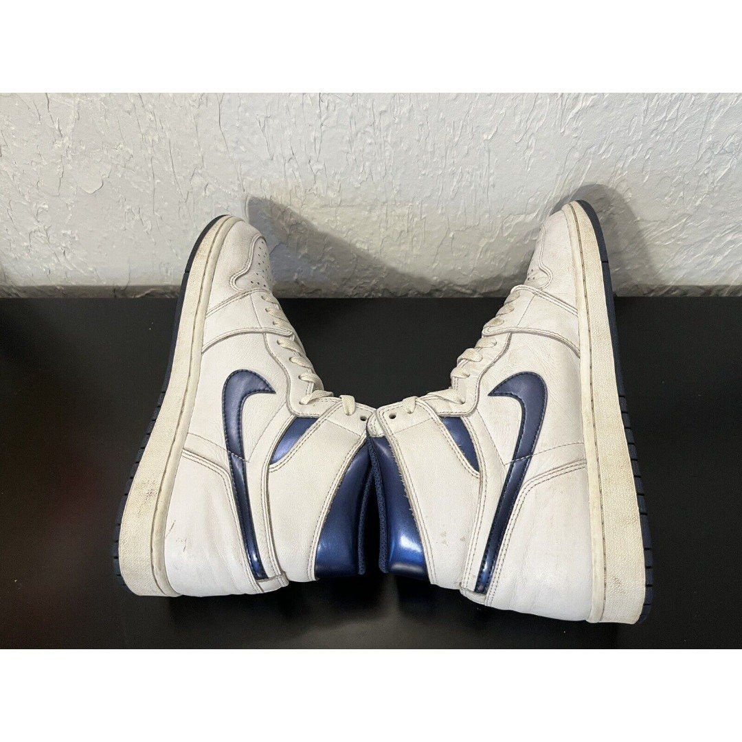 Jordan Brand × Nike US 9.5 Nike Air Jordan 1 Retro High OG Metallic Navy Blue Size US 9.5 / EU 42-43 - 8 Thumbnail