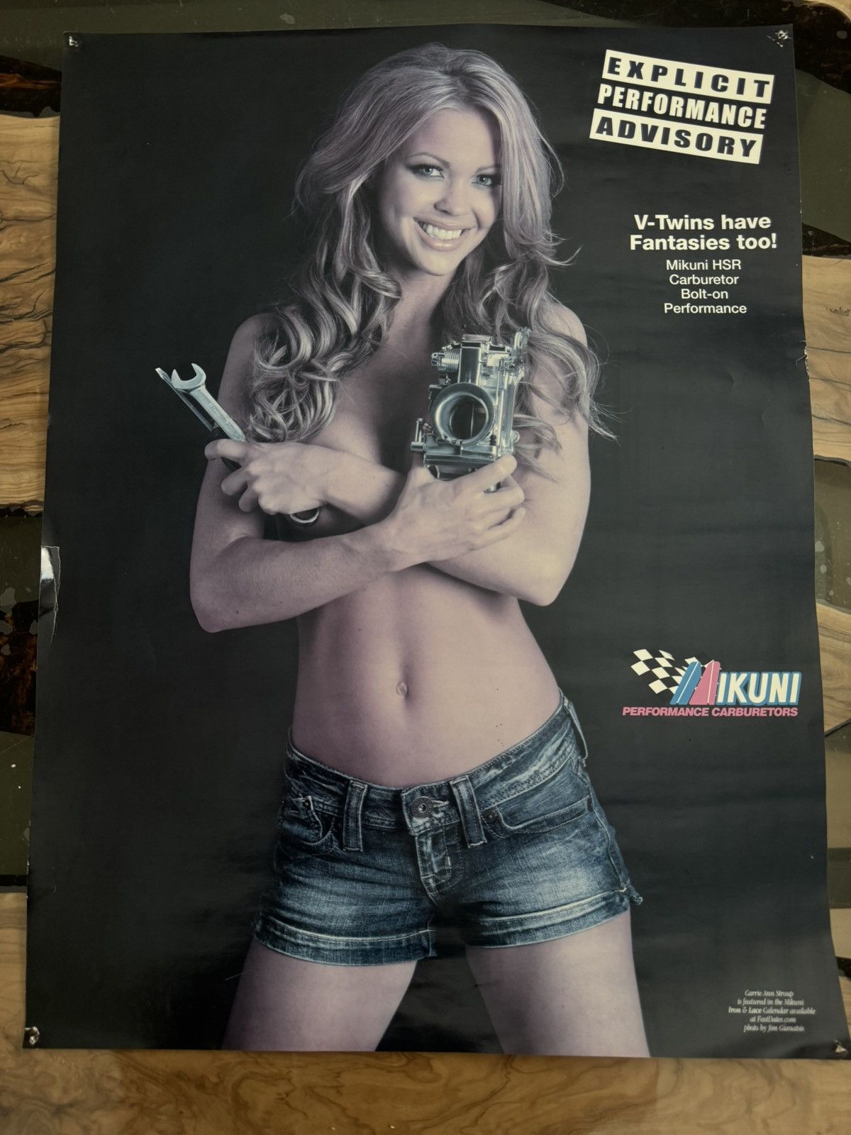 Japanese Brand Ikuni ‘Explicit Performance Advisory’ Sexy Pinup Girl Poster Size ONE SIZE - 3 Thumbnail