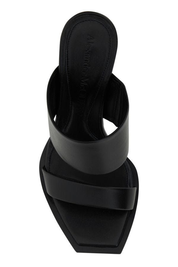 Alexander McQueen o1y0225 Sandals in Black Size US 8 / IT 38 - 4 Thumbnail