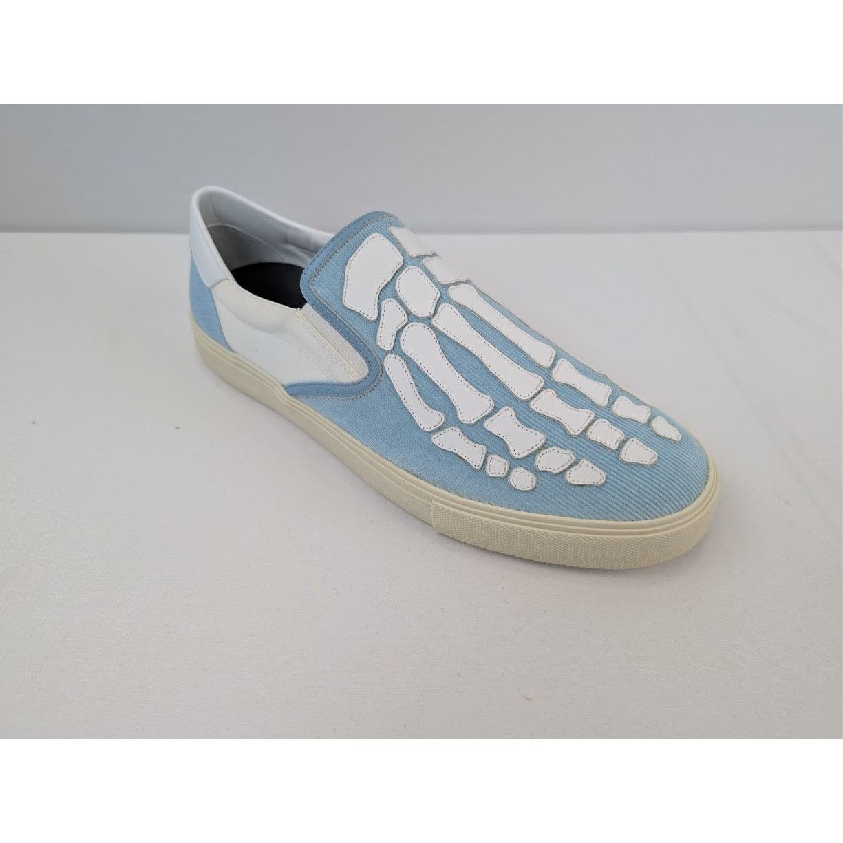 Amiri o1rshd1 Corduroy Skel Toe Slip On in Light Blue/White Size US 13 / EU 46 - 3 Thumbnail