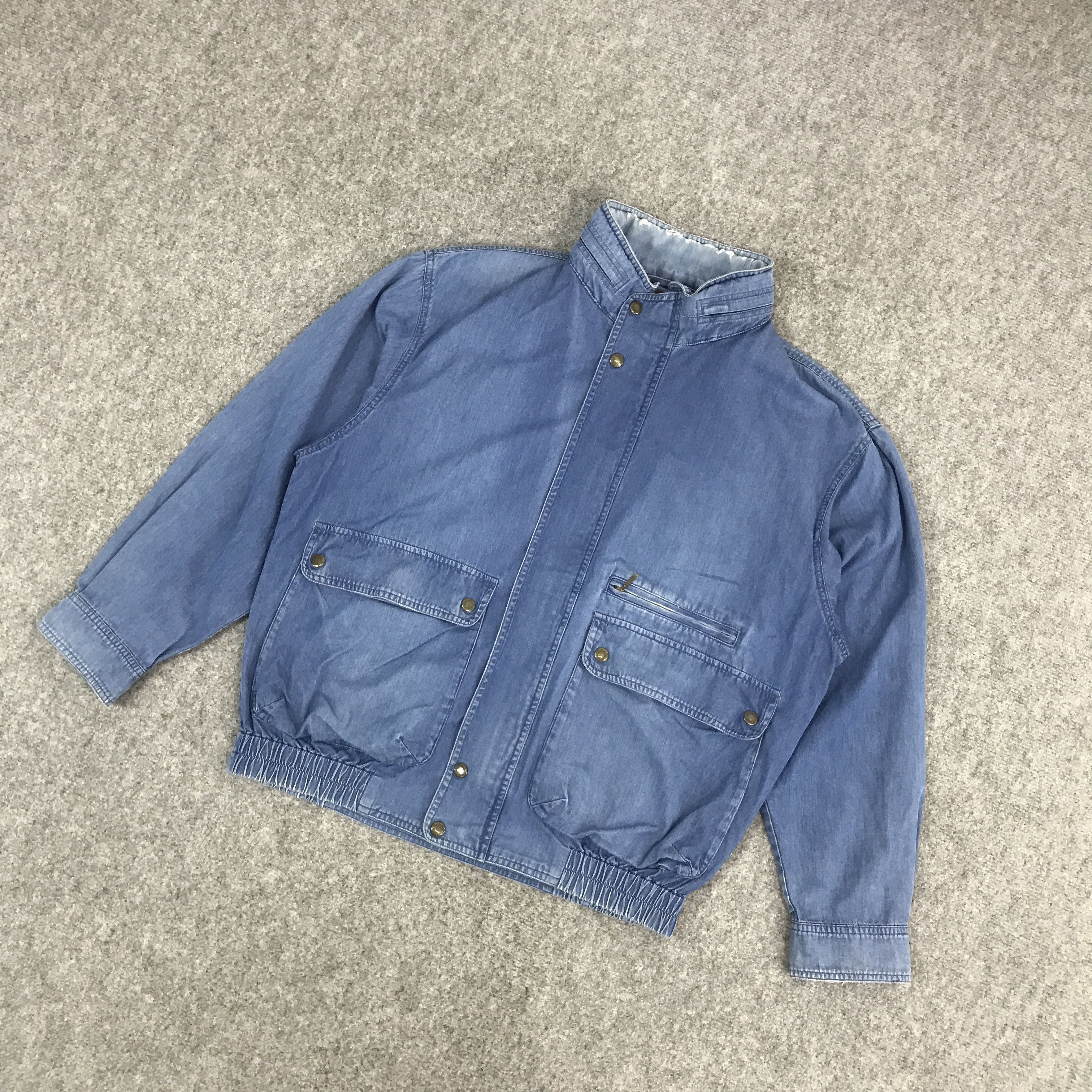 Burberry × Vintage BURBERRYS DISTRESSED BLUE JACKET Size US L / EU 52-54 / 3 - 5 Thumbnail