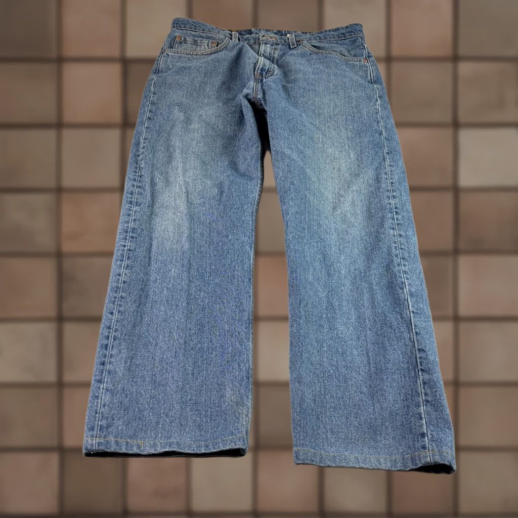Levi's VINTAGE Levi's 505 Jeans Mens 38x30 Blue Denim 90s Straight Style Jeans Regular Mens Size US 38 / EU 54 - 1 Thumbnail