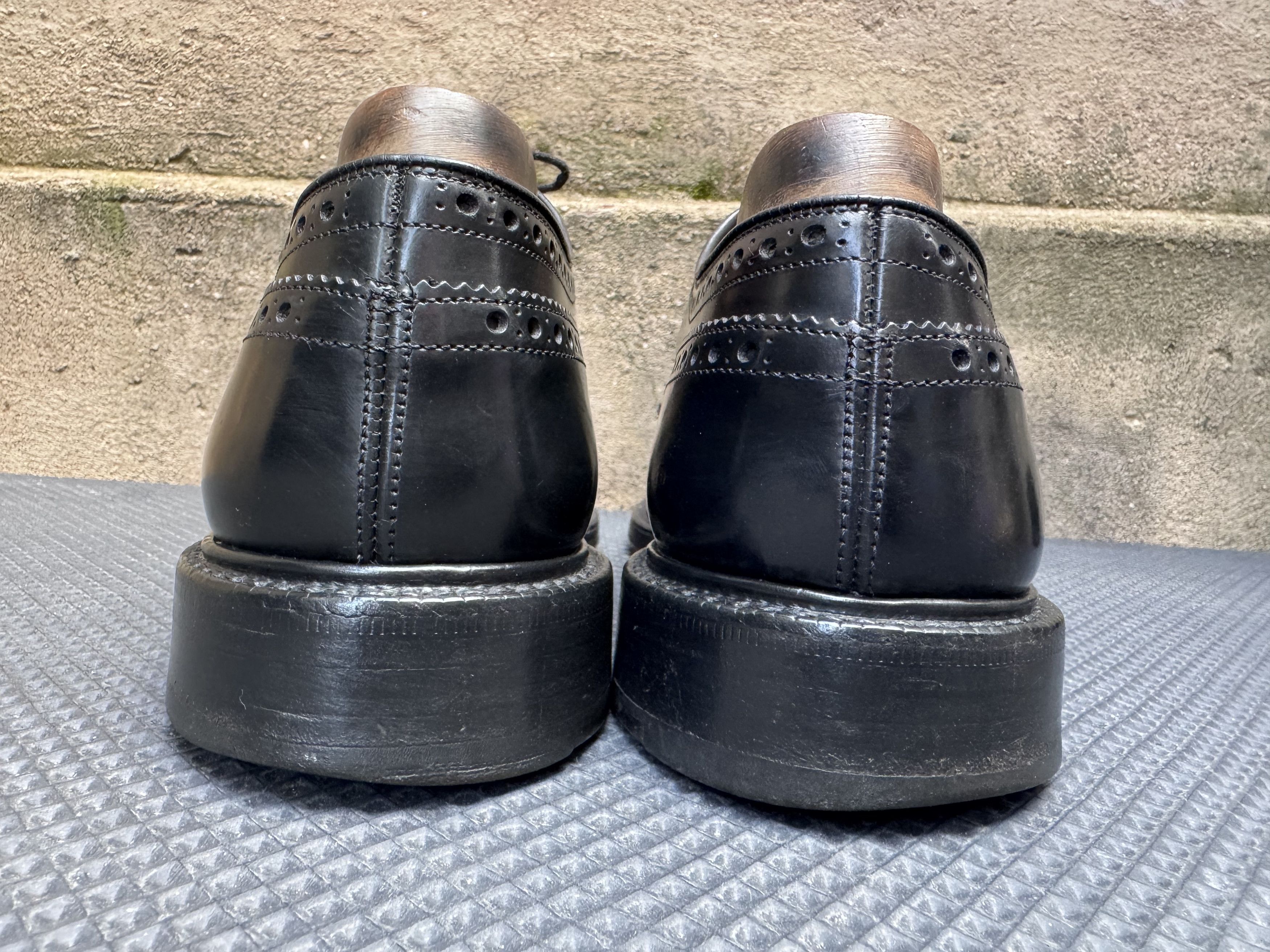 Church's Church's Mens Shoes Black Custom Grade Grafton Brouges Size US 9.5 / EU 42-43 - 9 Thumbnail