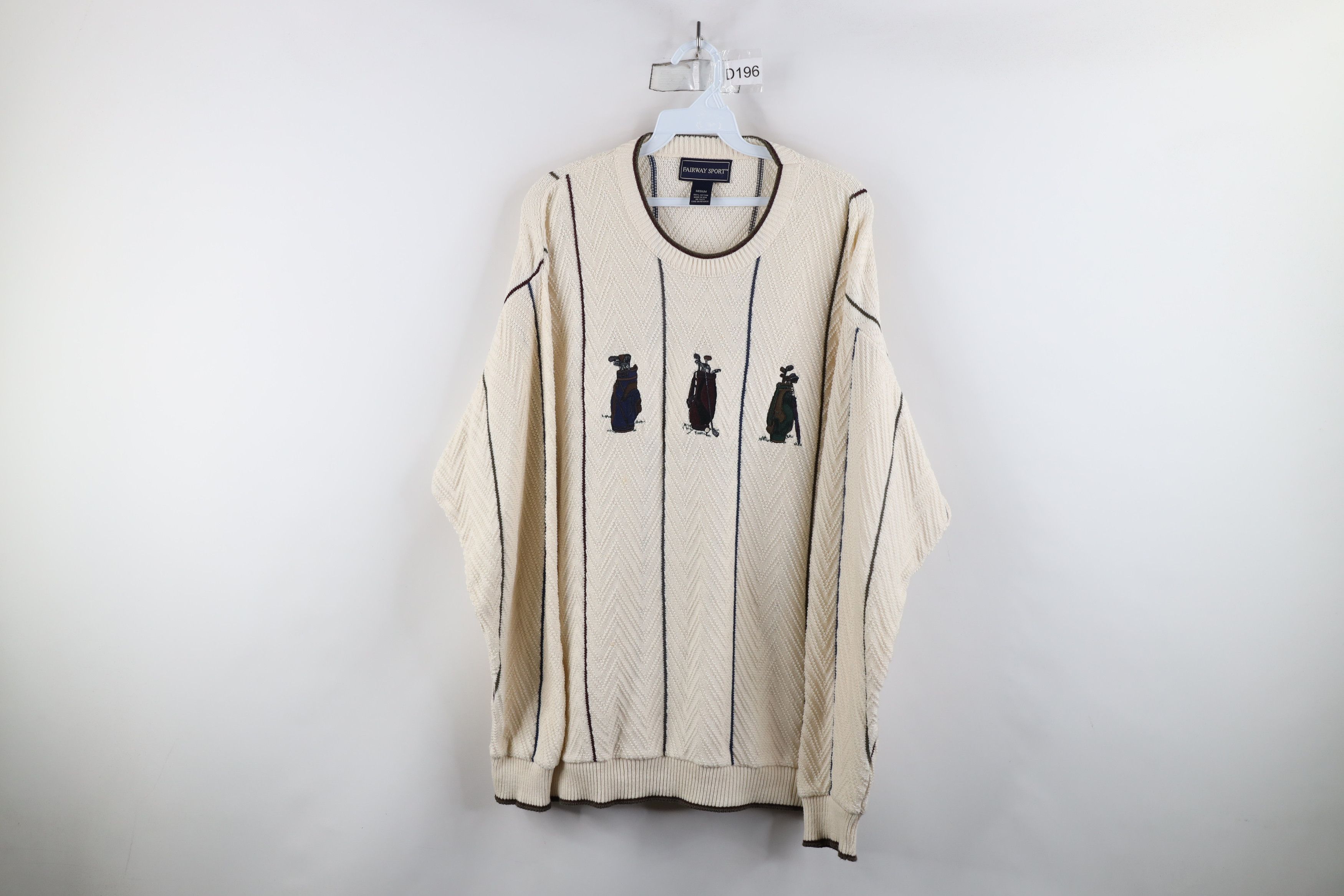 Vintage Vintage 90s Streetwear Golf Bag Cotton Knit Sweater USA Size US M / EU 48-50 / 2 - 1 Thumbnail