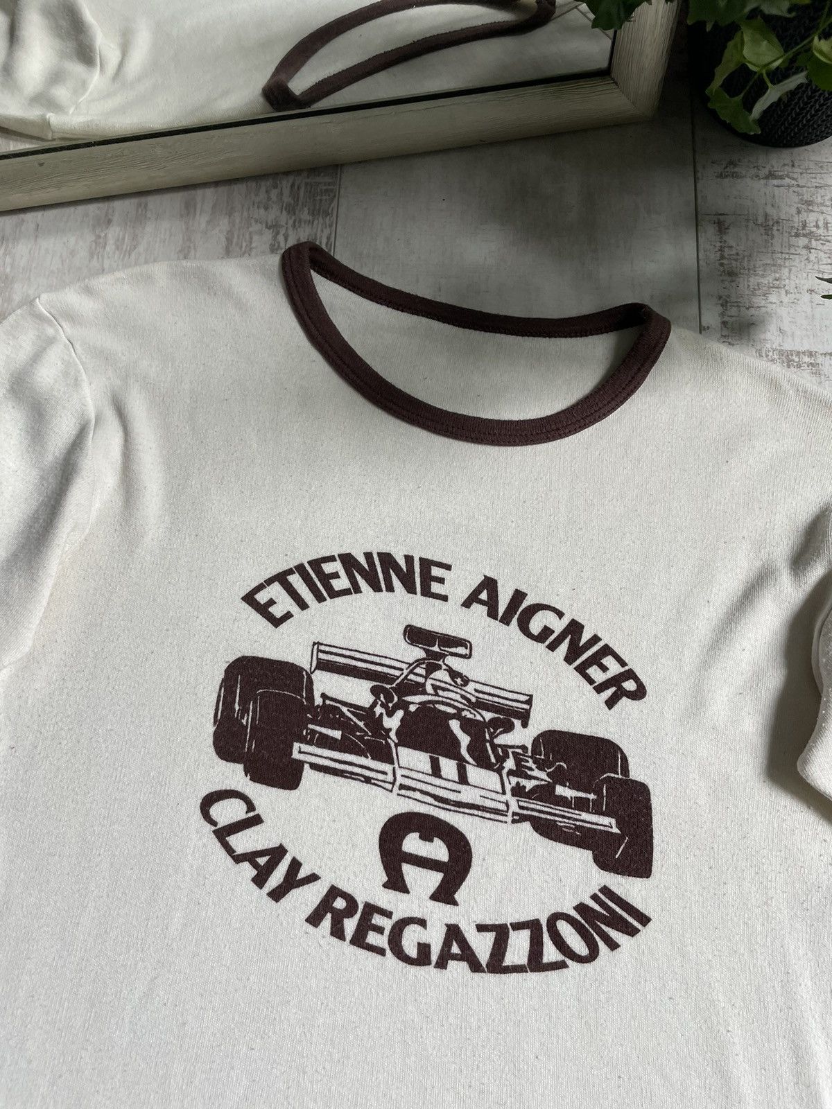 Formula 1 Vintage Formula 1 Etienne Aigner 80’s T-Shirt Racing RARE Size M / US 6-8 / IT 42-44 - 3 Thumbnail