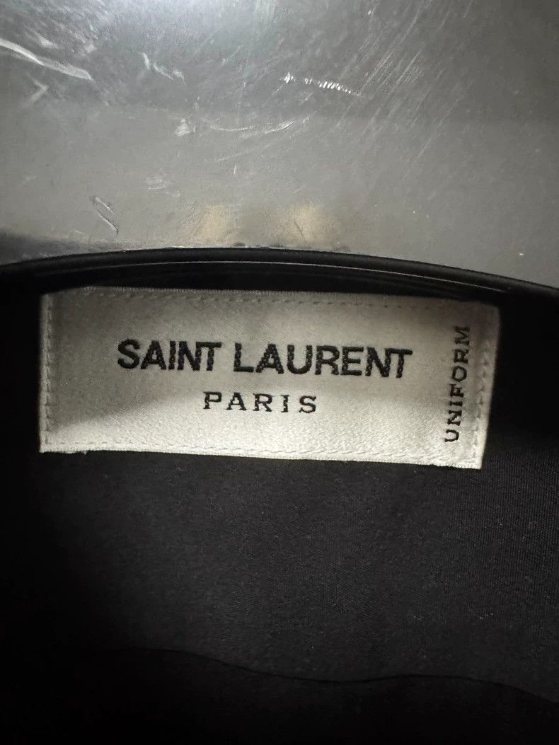 Saint Laurent Paris saint Laurent paris23 FW Solid Black Basic Darth Vader Shi Size XS / US 0-2 / IT 36-38 - 4 Thumbnail