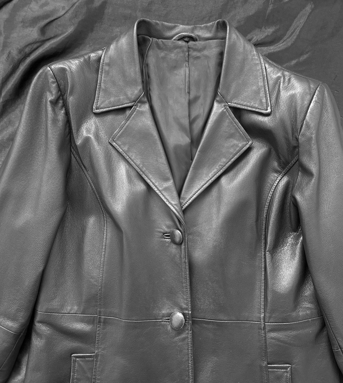 Vintage Iconic super long matrix leather coat Size M / US 6-8 / IT 42-44 - 4 Thumbnail