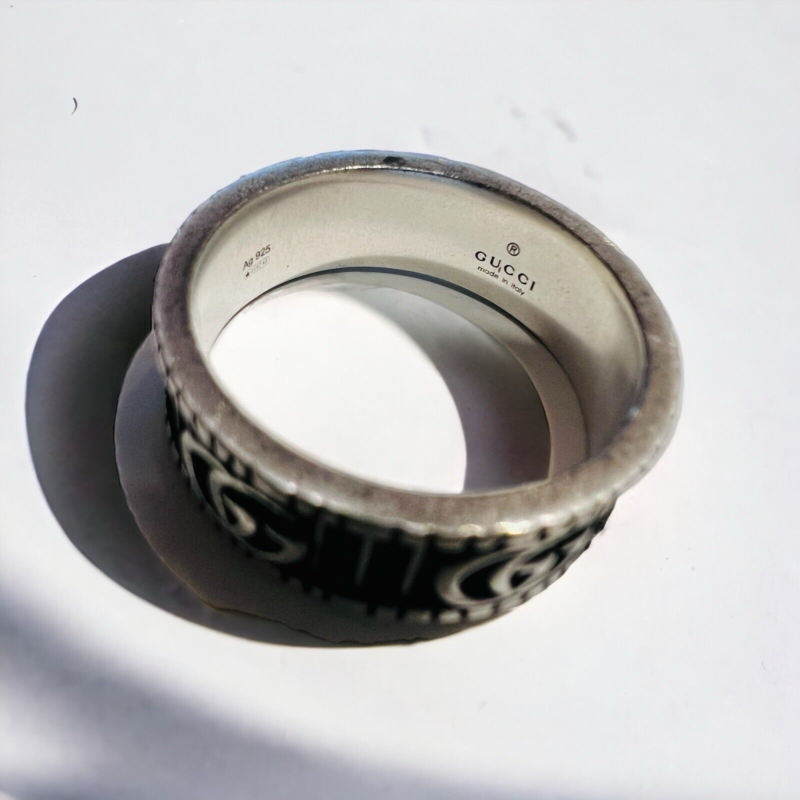 Gucci Gucci GG Marmont Ring 925 Size 9.4 In Original Box & Pouch Size ONE SIZE - 2 Thumbnail