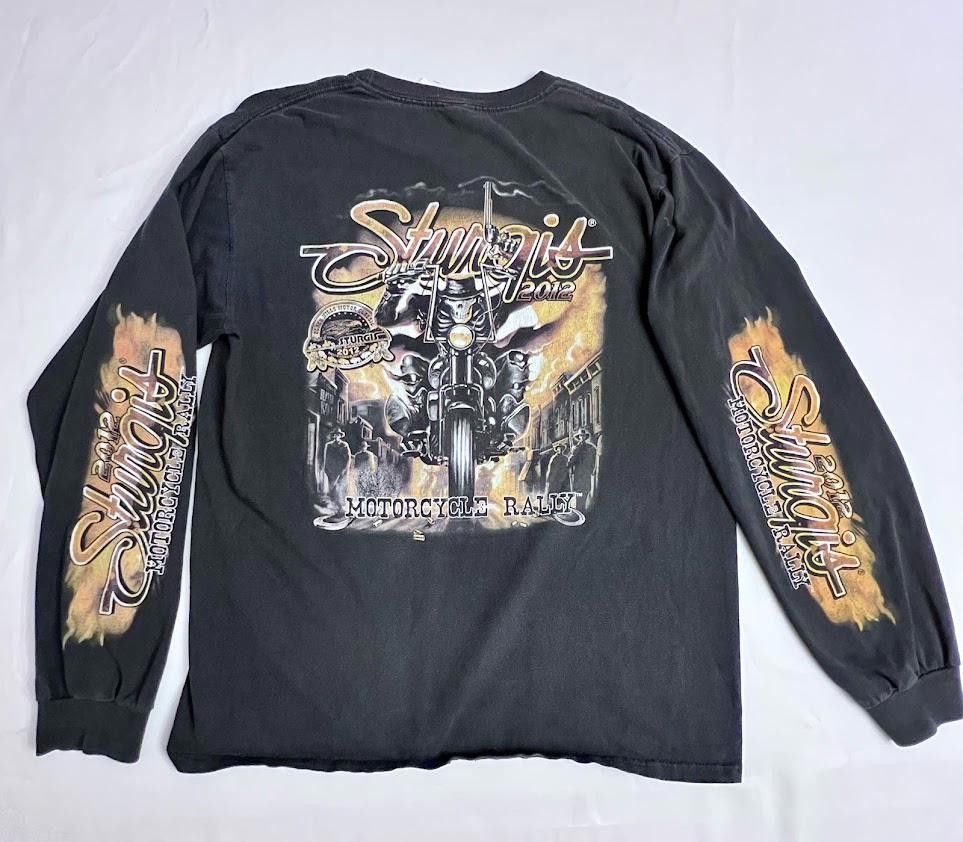 Designer Sturgis Motorcycle Rally Vintage Long Sleeve T-Shirt Size US M / EU 48-50 / 2 - 1 Preview