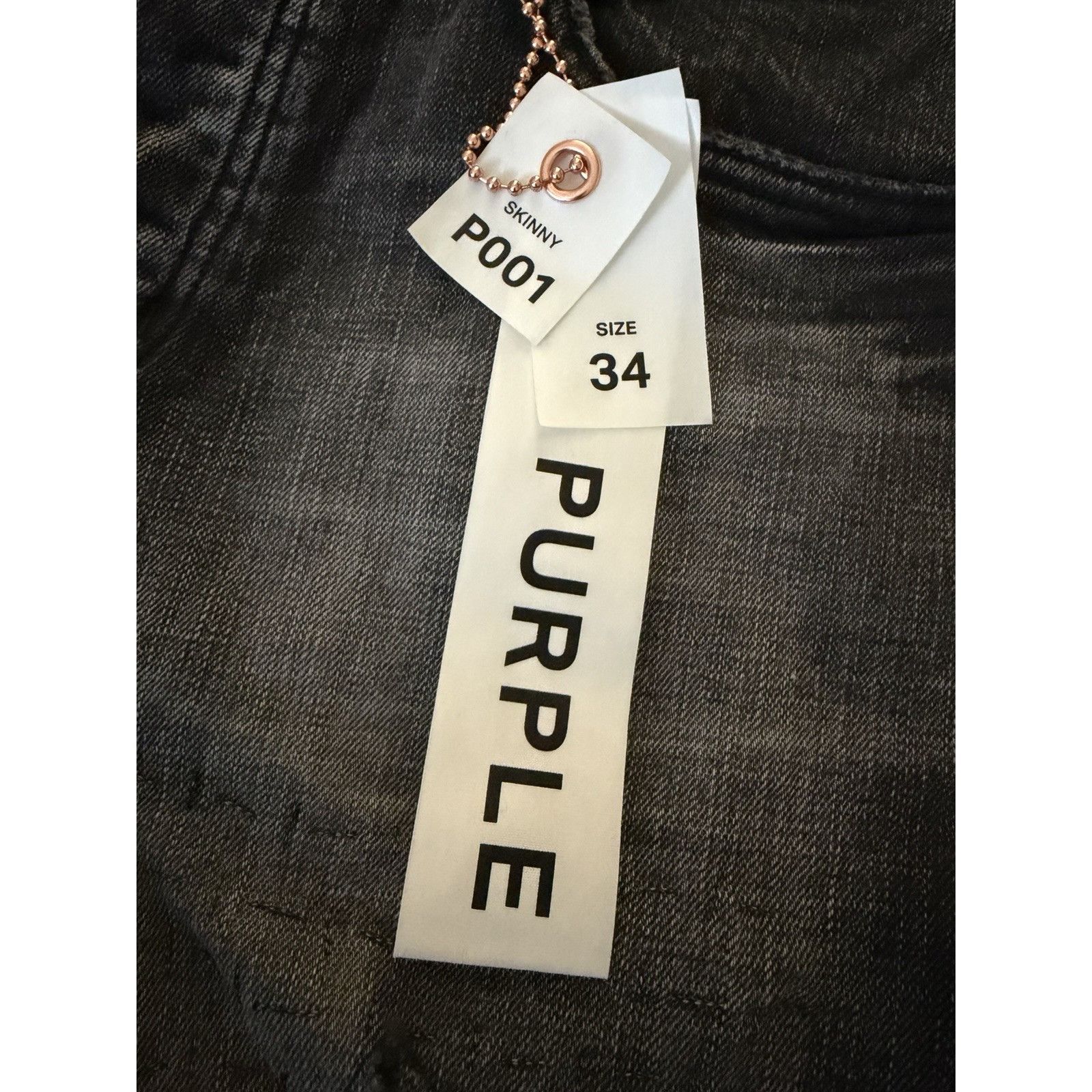 Purple Brand Purple Brand Jeans Men Skinny Black P001 Size 34/32 Size US 34 / EU 50 - 7 Thumbnail