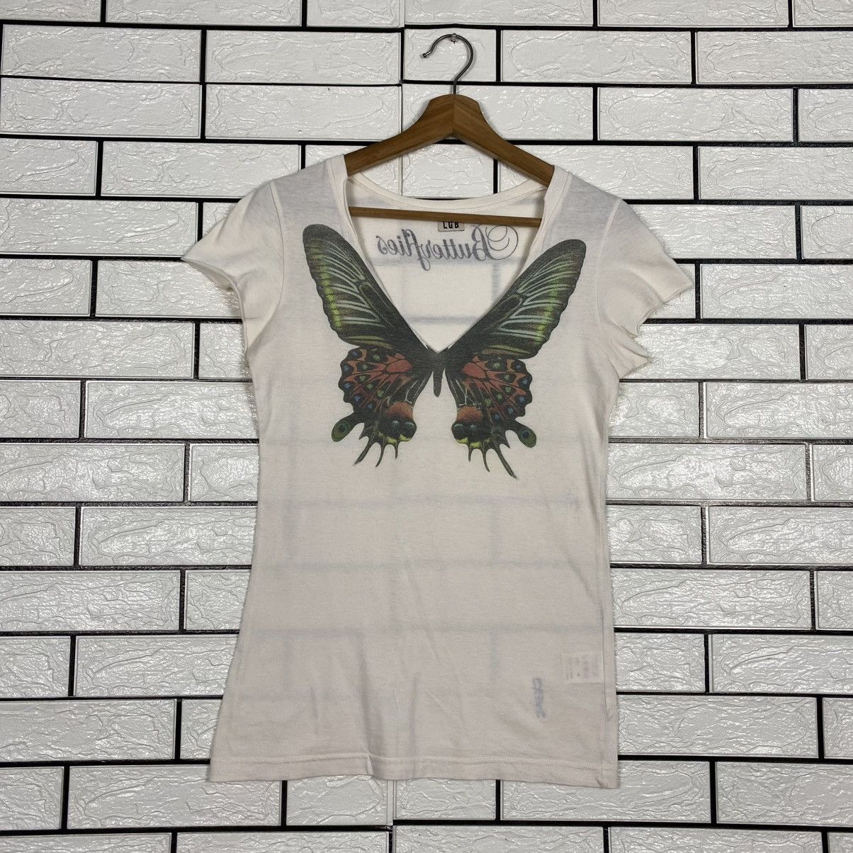 Le Grande Bleu (L.G.B.) 🔥TANK TOP LGB MANIAC CORP BUTTERFLY BIG LOGO Size S / US 4 / IT 40 - 1 Thumbnail